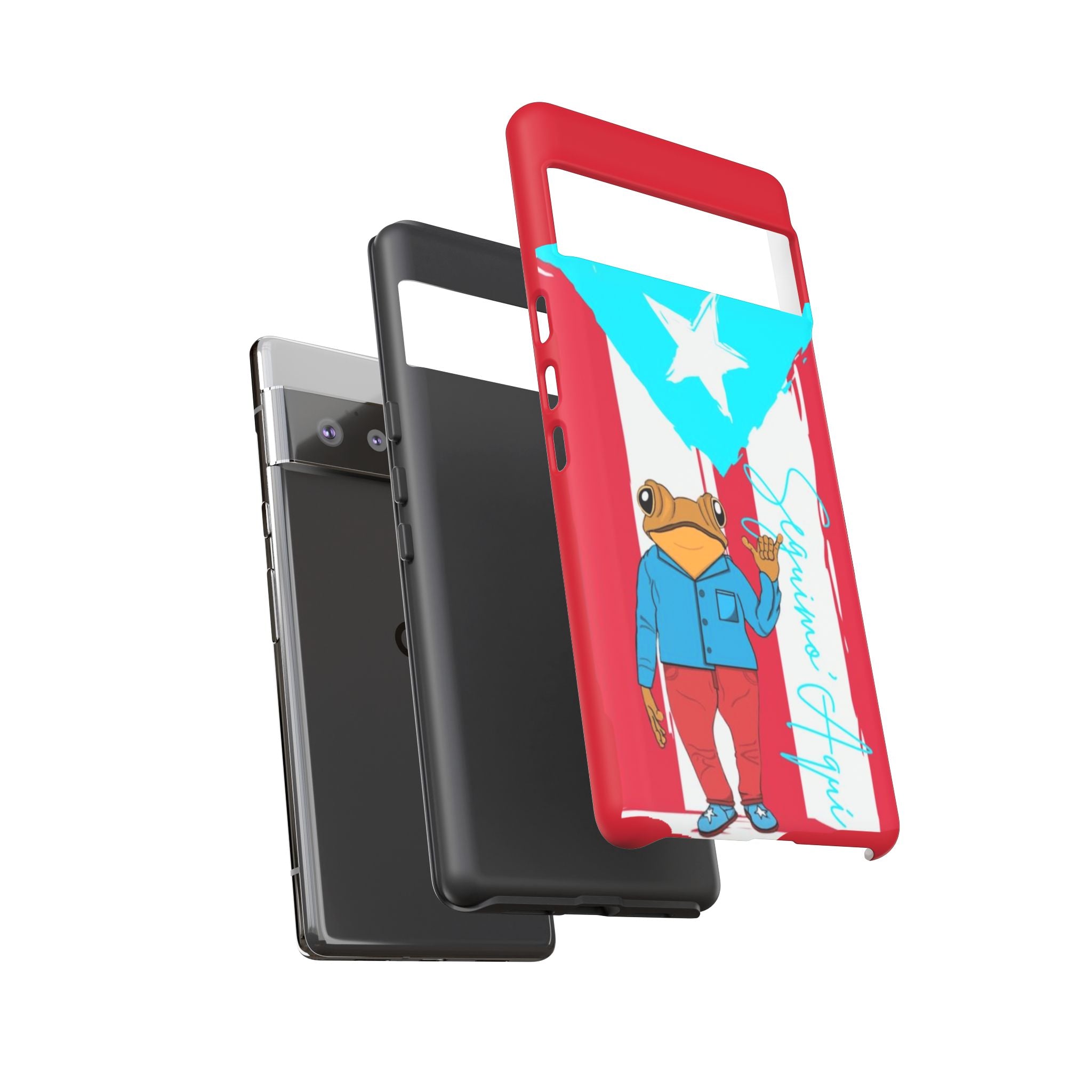 Puerto Rican Flag Frog Design ("Señorita Hops")Phone Case Isla del Encanto Phone Case – Puerto Rican Style