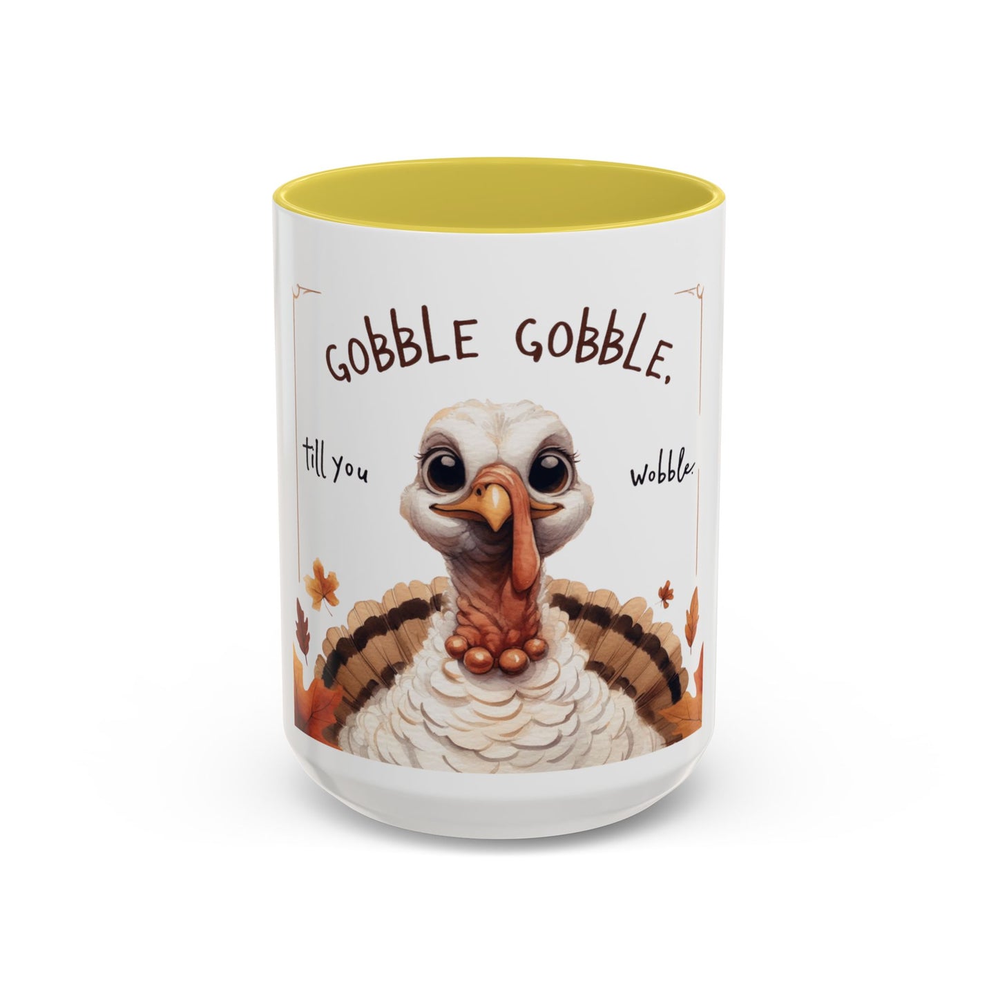 Mix cozy, aesthetic, and autumn-inspired sayings 🍁 Whimsical Thanksgiving Mug - Gobble Gobble Design