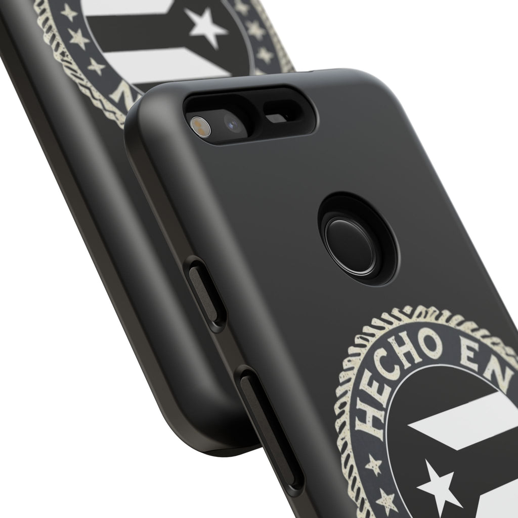 Hecho en Puerto Rico Phone Case  Puerto Rican Flag Emblem Tough Protective Cover