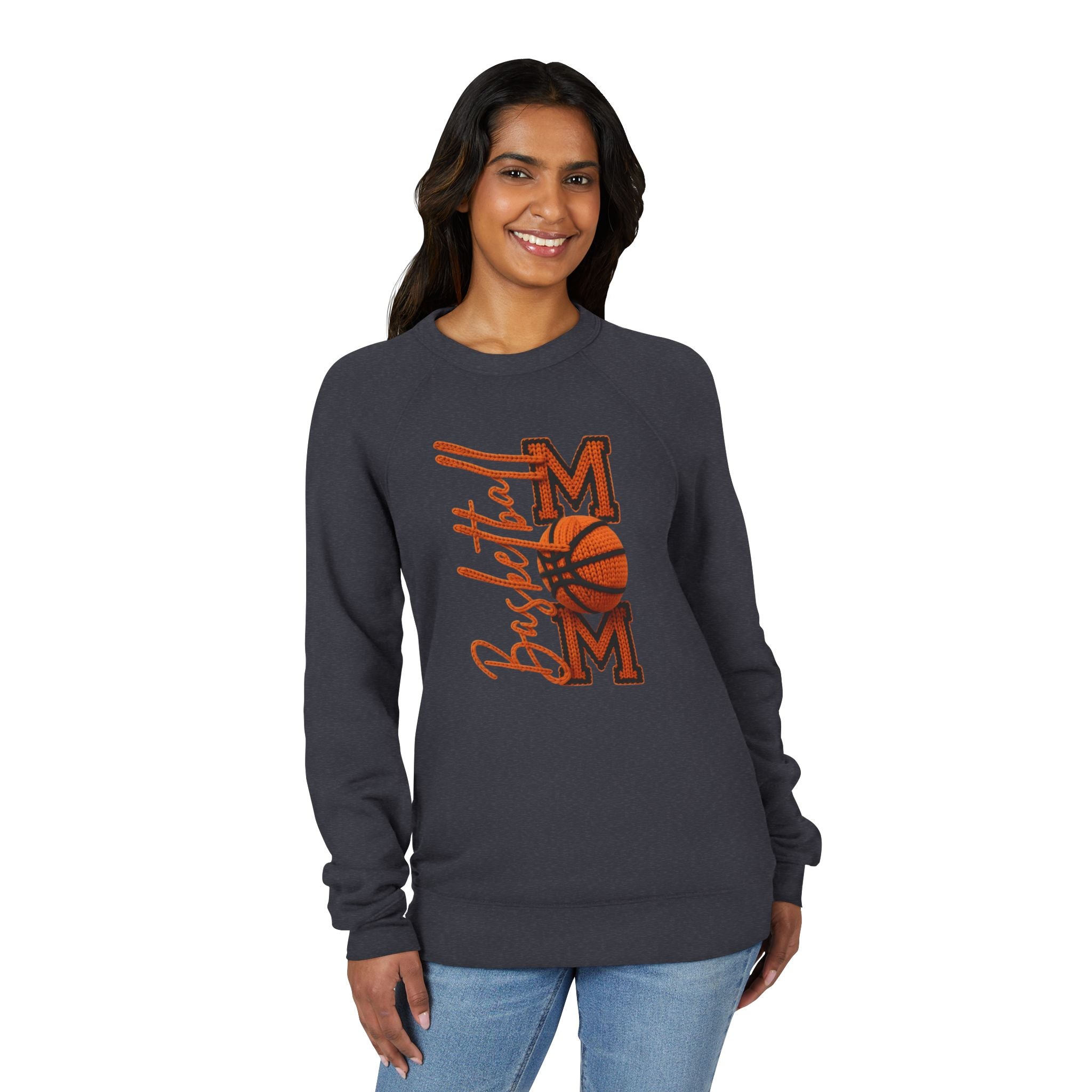 Basketball Mom Sweatshirt  Vintage Orange Hoop Mom Crewneck