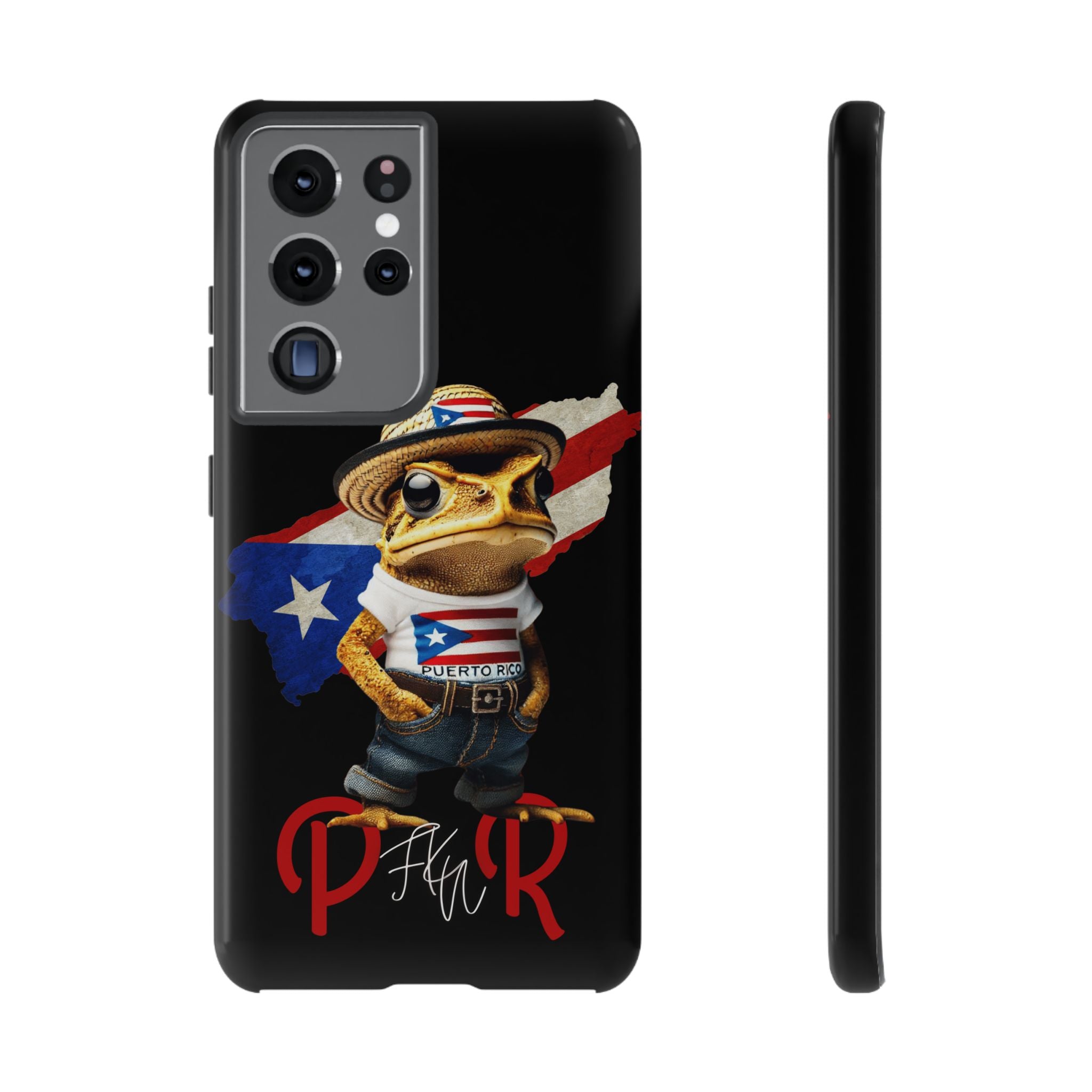 Puerto Rican Frog Tough Phone Case  Puerto Rico Flag Patriotic Protective Case