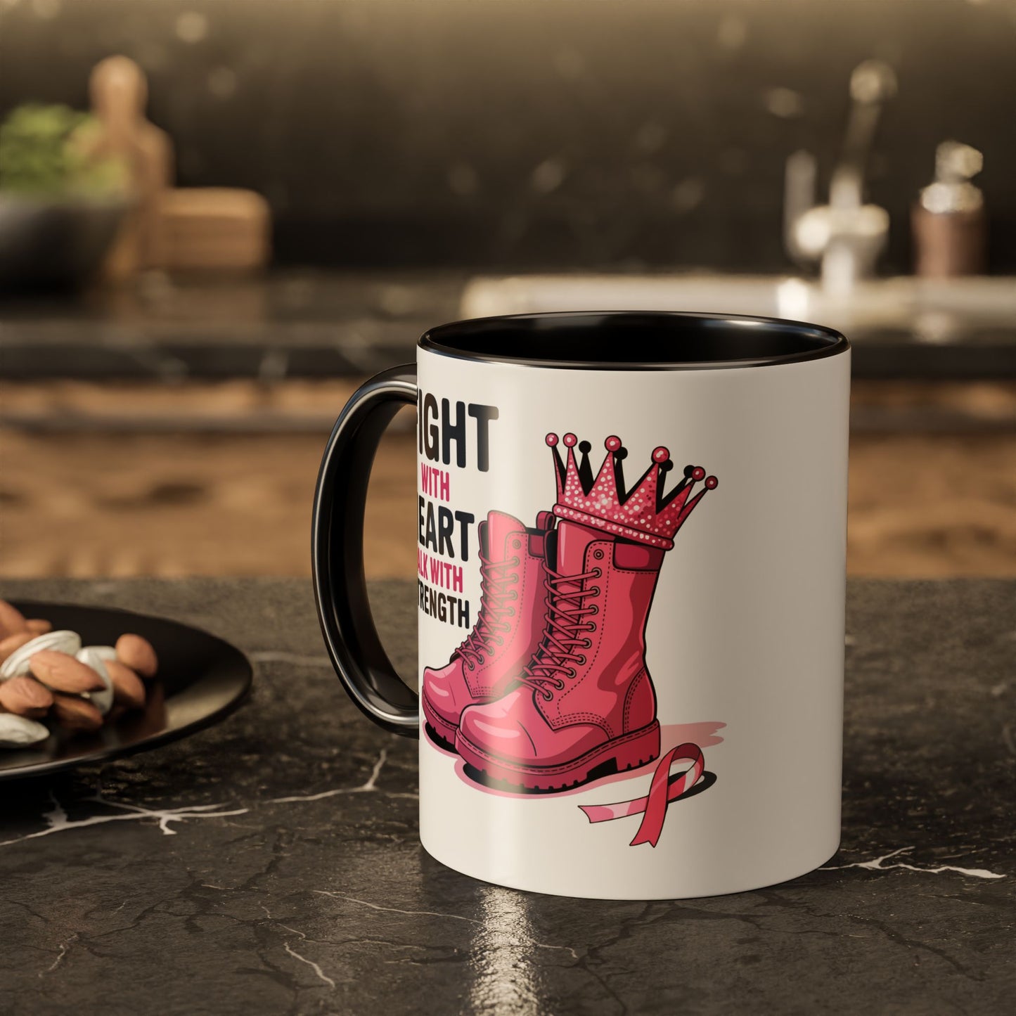 You Beat It! Cancer Survivor Mug | Motivational Gift for Her or Him | Warrior Mug