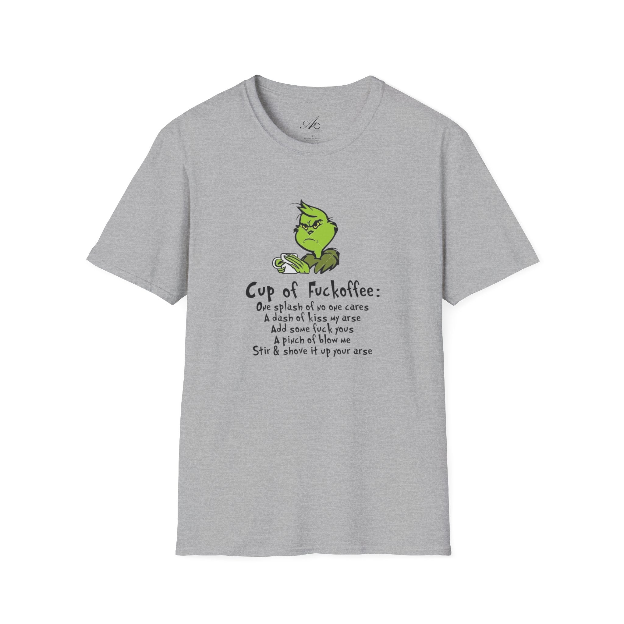 Holiday Apparel | Christmas Tees & Sweatshirts with Festive Quotes Funny Grinch Coffee Lover T-Shirt