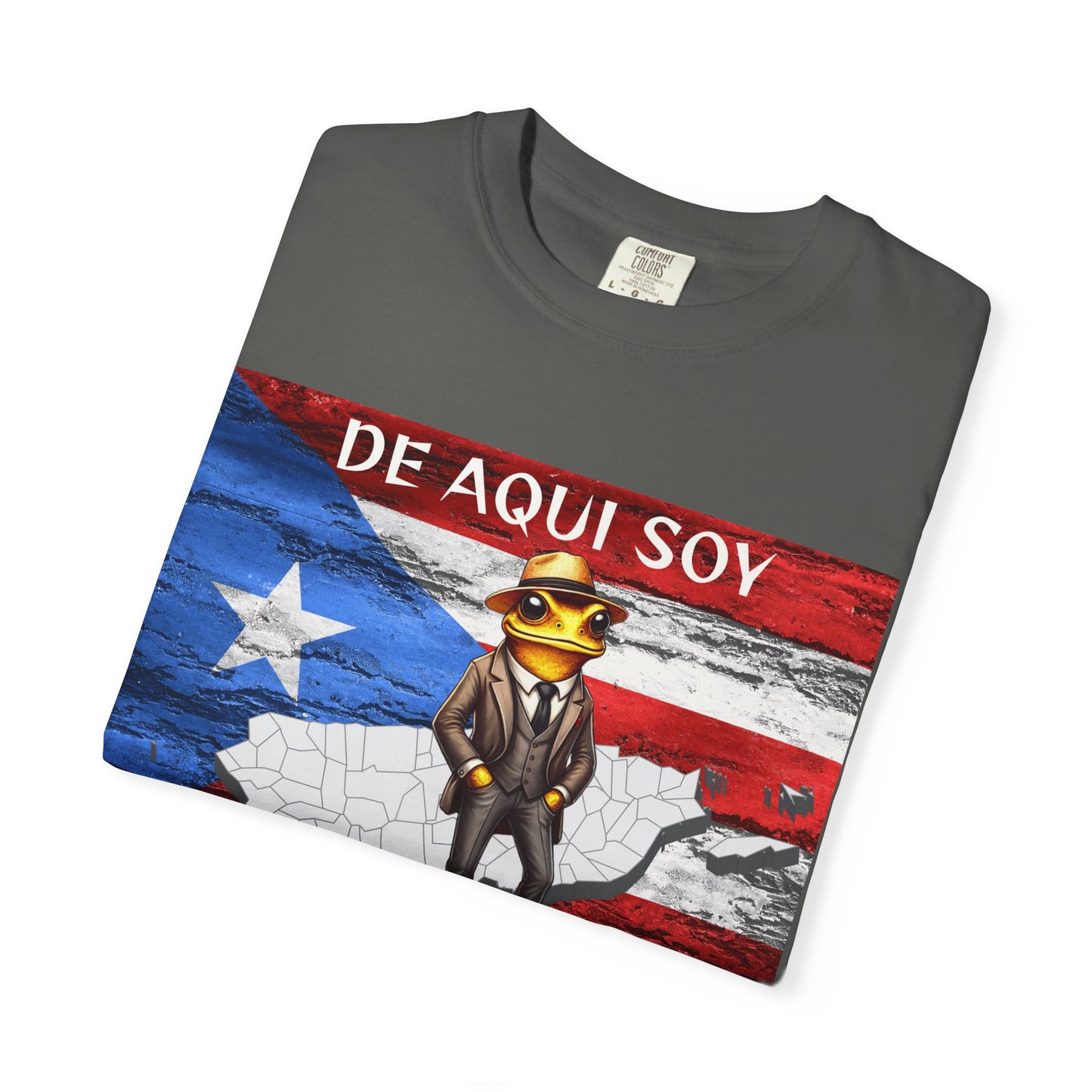 Puerto Rican Pride T-Shirt, Fun Casual Wear, Unisex Garment-Dyed Tee, Perfect for Celebrations, Cultural Identity Shirt