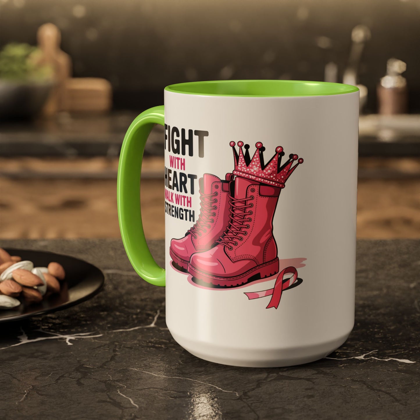 You Beat It! Cancer Survivor Mug | Motivational Gift for Her or Him | Warrior Mug