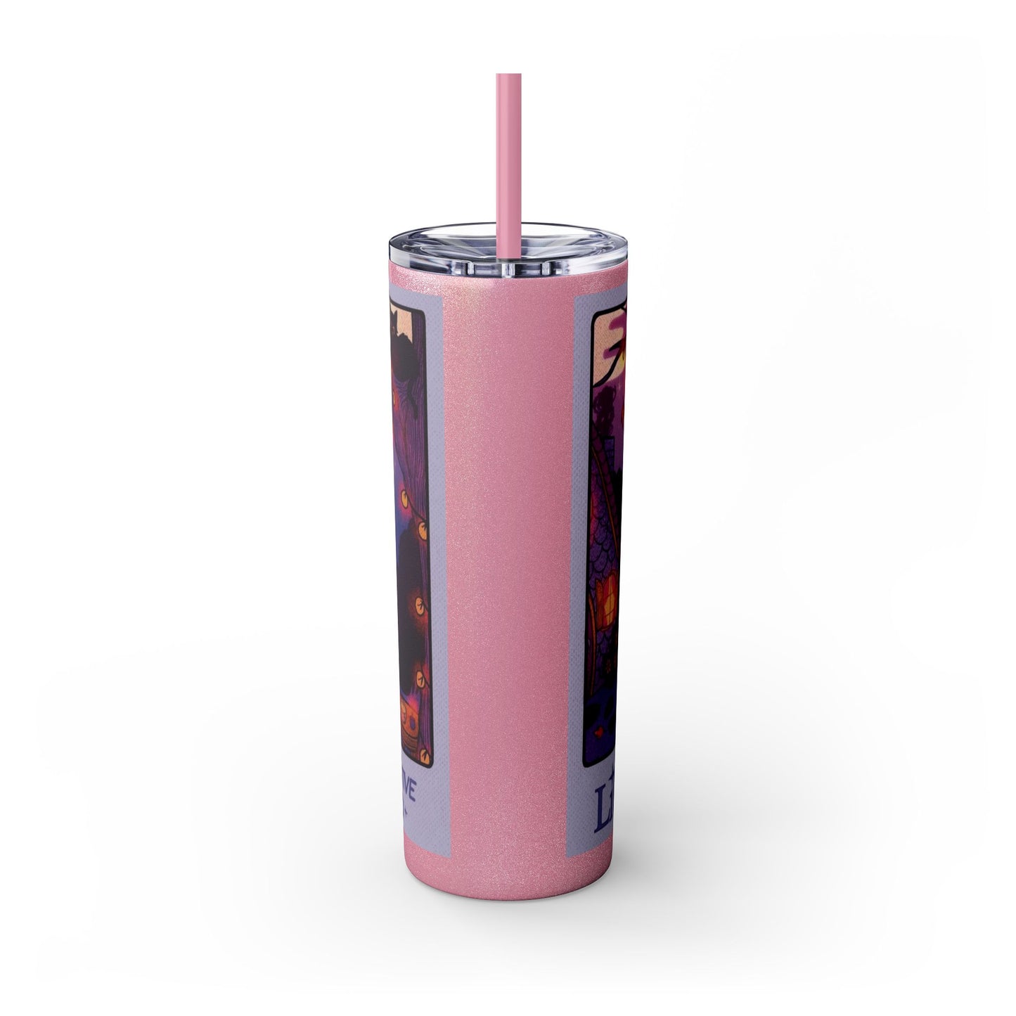 🎁 Spooky season gifts Enchanting Libra Skinny Tumbler with Straw | 20oz | Perfect for Halloween, Witchy Vibes, Astrology Lovers, Gift Idea, Custom Beverage Holder