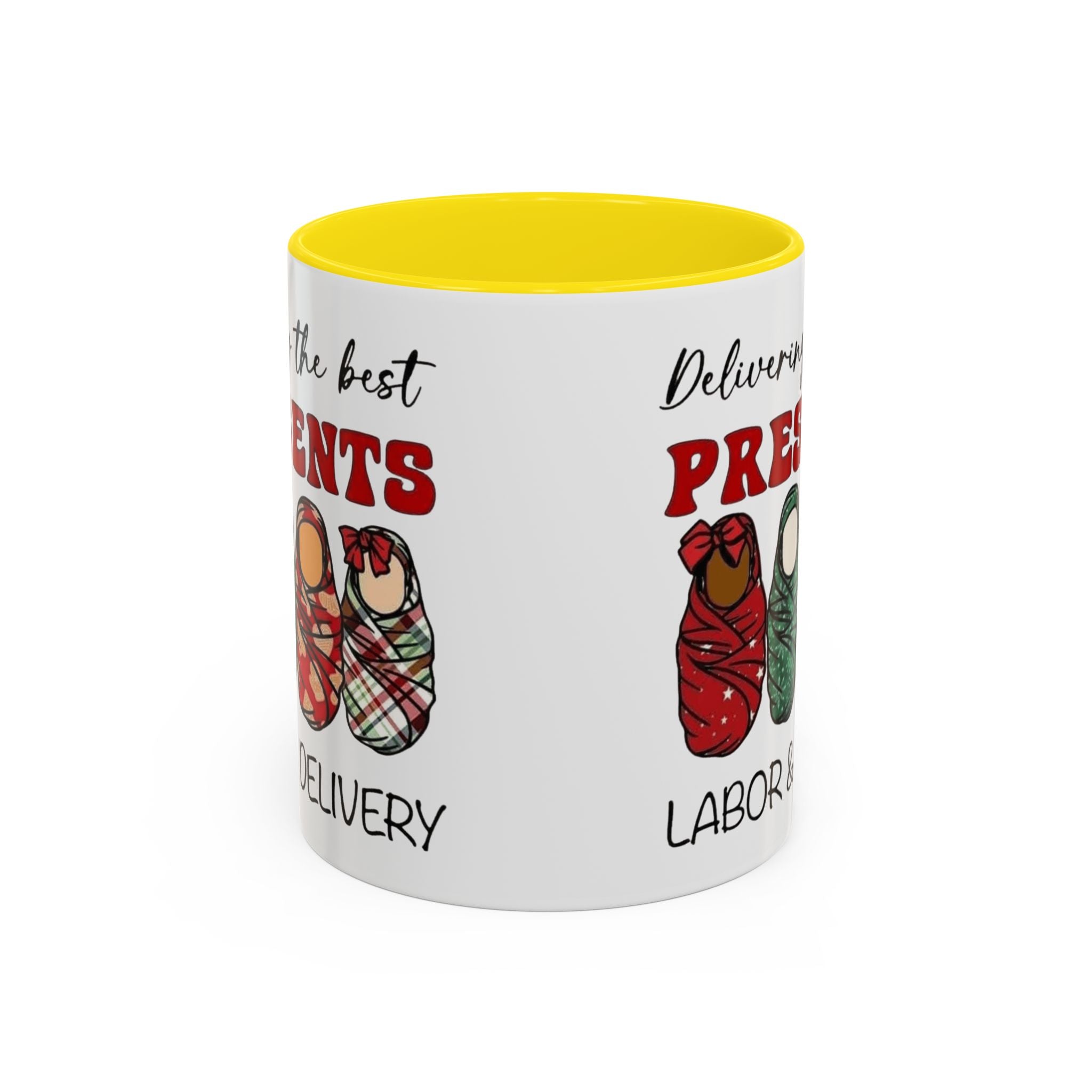 Christmas Presents Delivery Coffee Mug — "Delivering the Best Presents" Accent Mug Medical Christmas Mug,