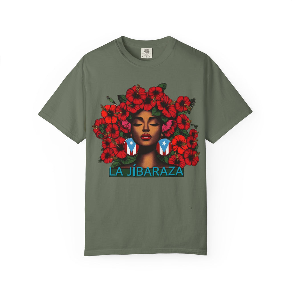 Puerto Rico Navidades T-Shirt — "La Jíbaraza" Floral Puerto Rican Pride Tee