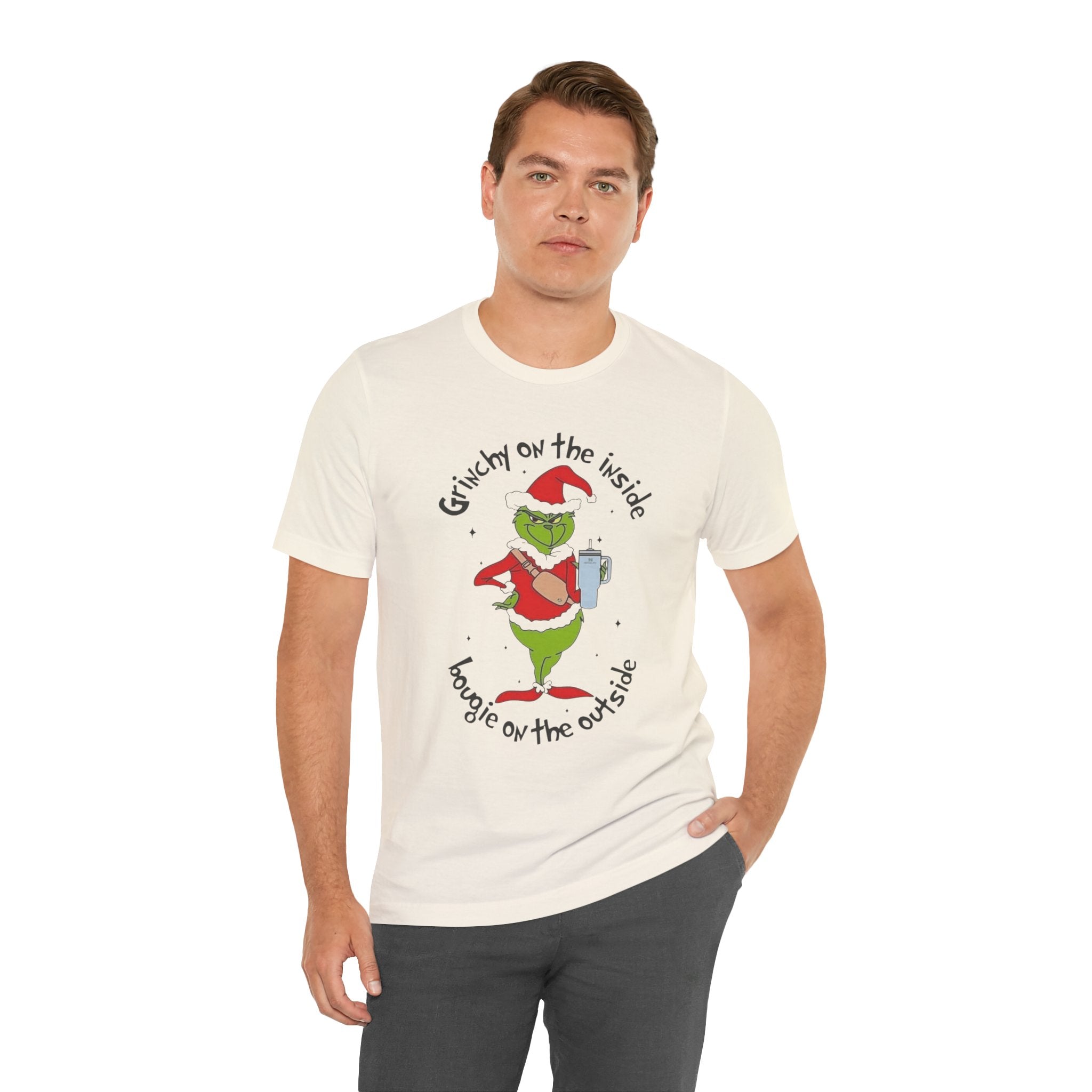 Grinch-Inspired Holiday Tee: 'Grinchy on the Inside, Boogie on the Outside'