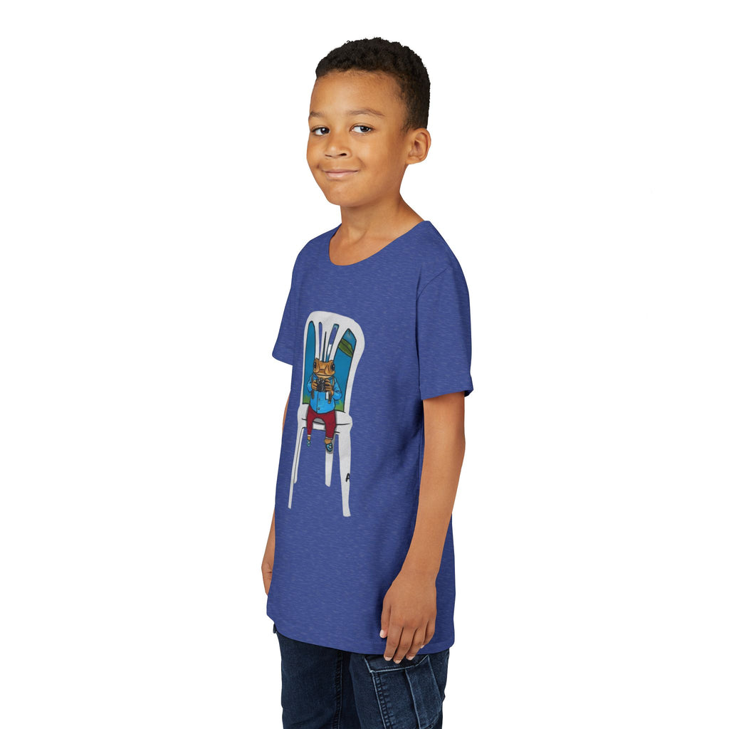 Kids Concho on a High Chair T-Shirt Cute Baby Rabbit Feeding Tee kids PUERTO RICO CHRISTMAS T-SHIRT