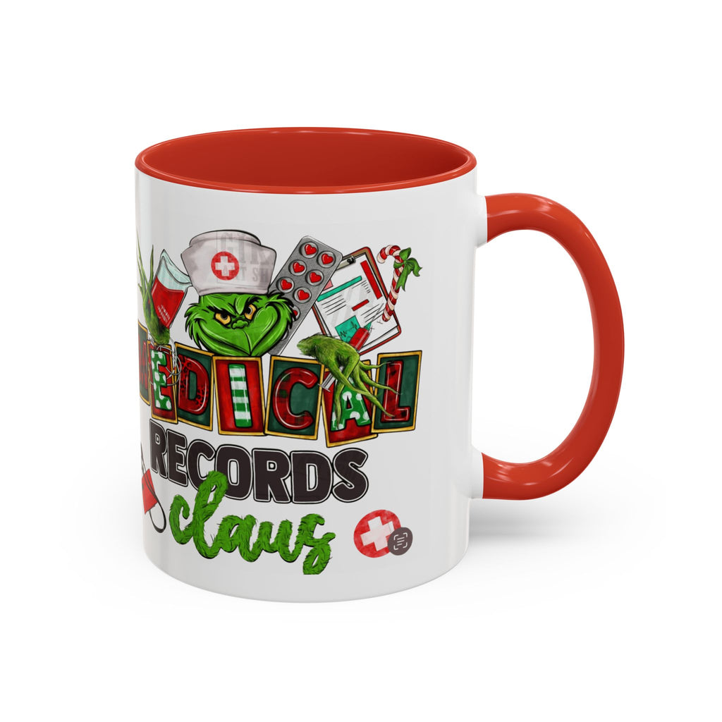 Medical Records Claus Coffee Mug — Funny Holiday Nurse & Medical Staff Gift (11/15oz) Medical Christmas Mug,
