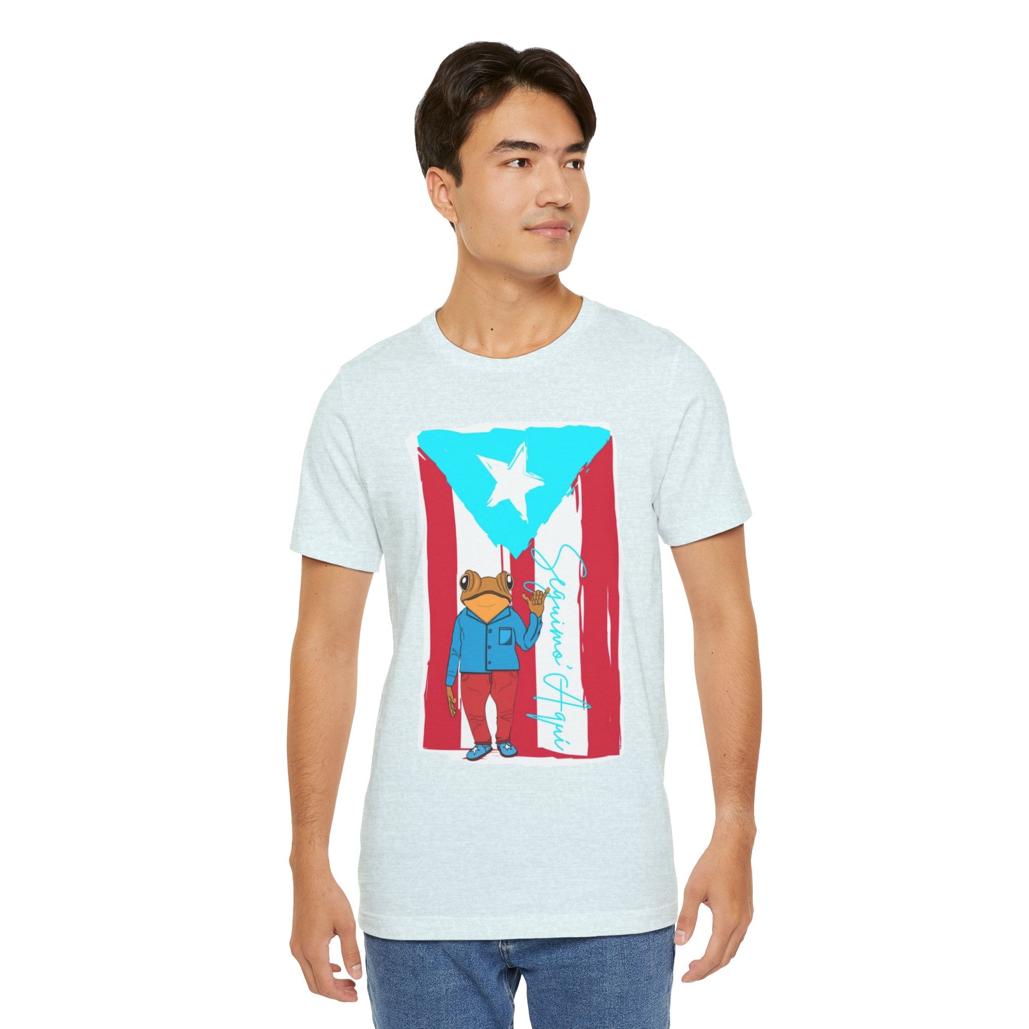 Puerto Rican Coqui Flag T‑Shirt  Boricua Pride Tee