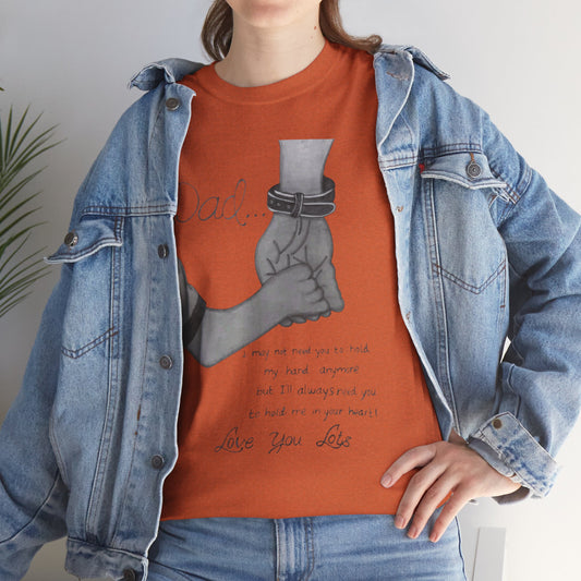 Heartfelt Dad Tee, Perfect Gift for Father's Day, Casual Wear, Family Bonding, Unisex Cotton Shirt, Thoughtful Keepsake