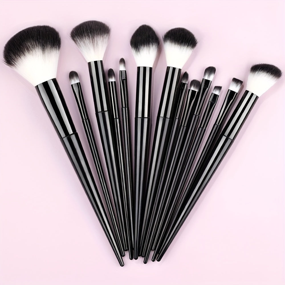 15Pcs Makeup Brush Set Soft Fluffy Professional Cosmetic Foundation Powder Eyeshadow Kabuki Blending Make Up Brush Beauty Tool Ideal For Makeup Beginner And Artist