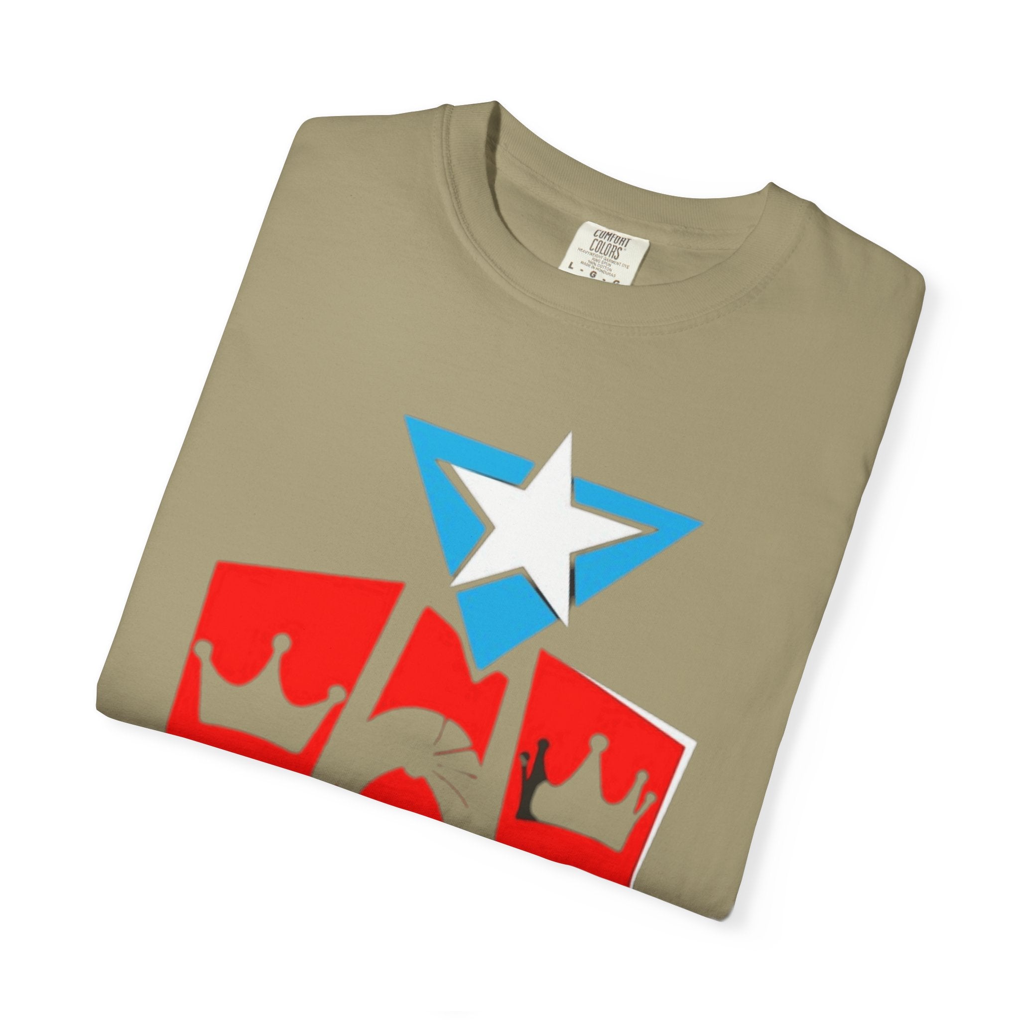 The Three Kings T-Shirt — Puerto Rican Three Kings Graphic Tee (Star & Crown Silhouettes)