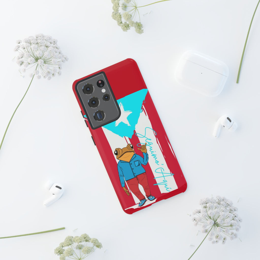 Puerto Rican Flag Frog Design ("Señorita Hops")Phone Case Isla del Encanto Phone Case – Puerto Rican Style