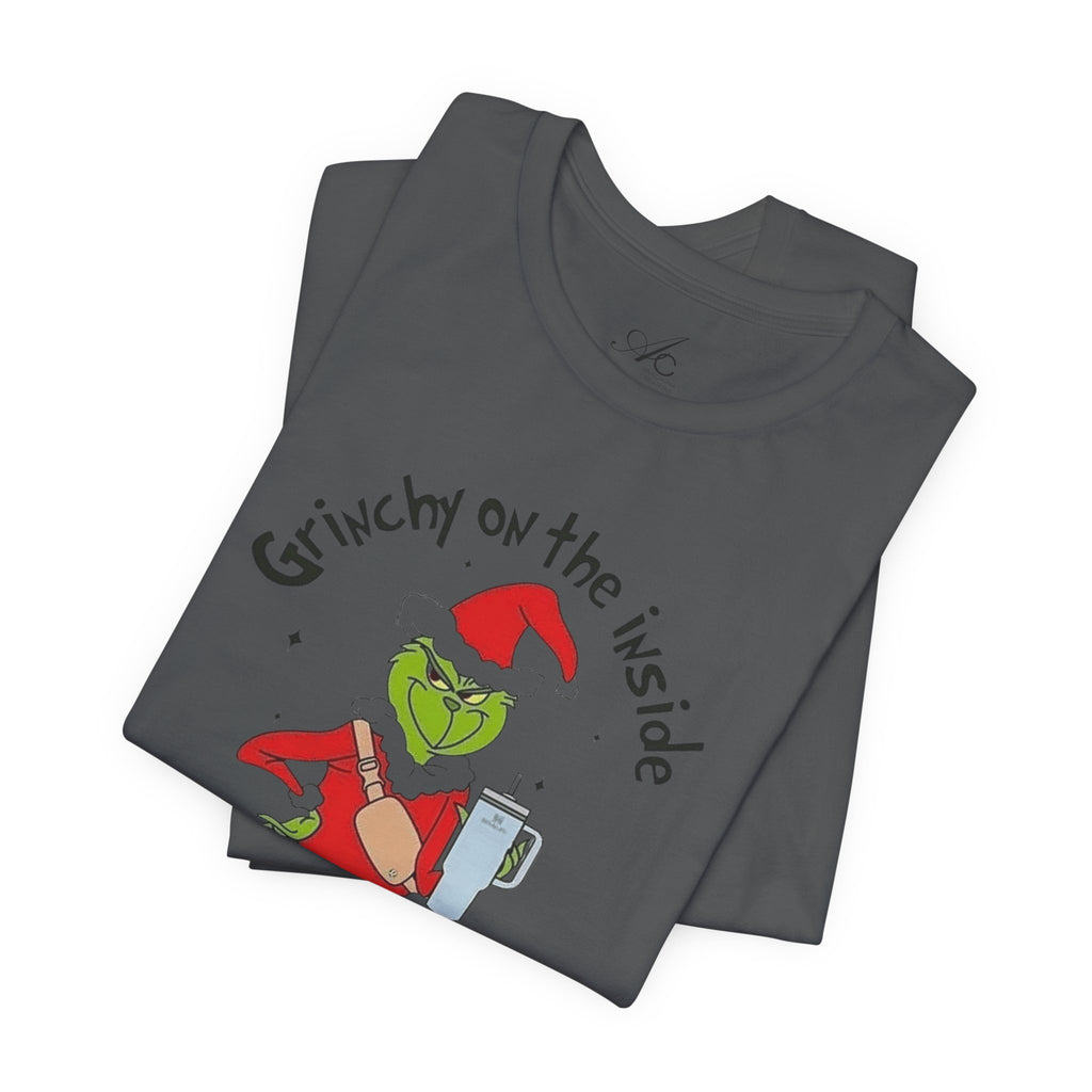 Grinch-Inspired Holiday Tee: 'Grinchy on the Inside, Boogie on the Outside'