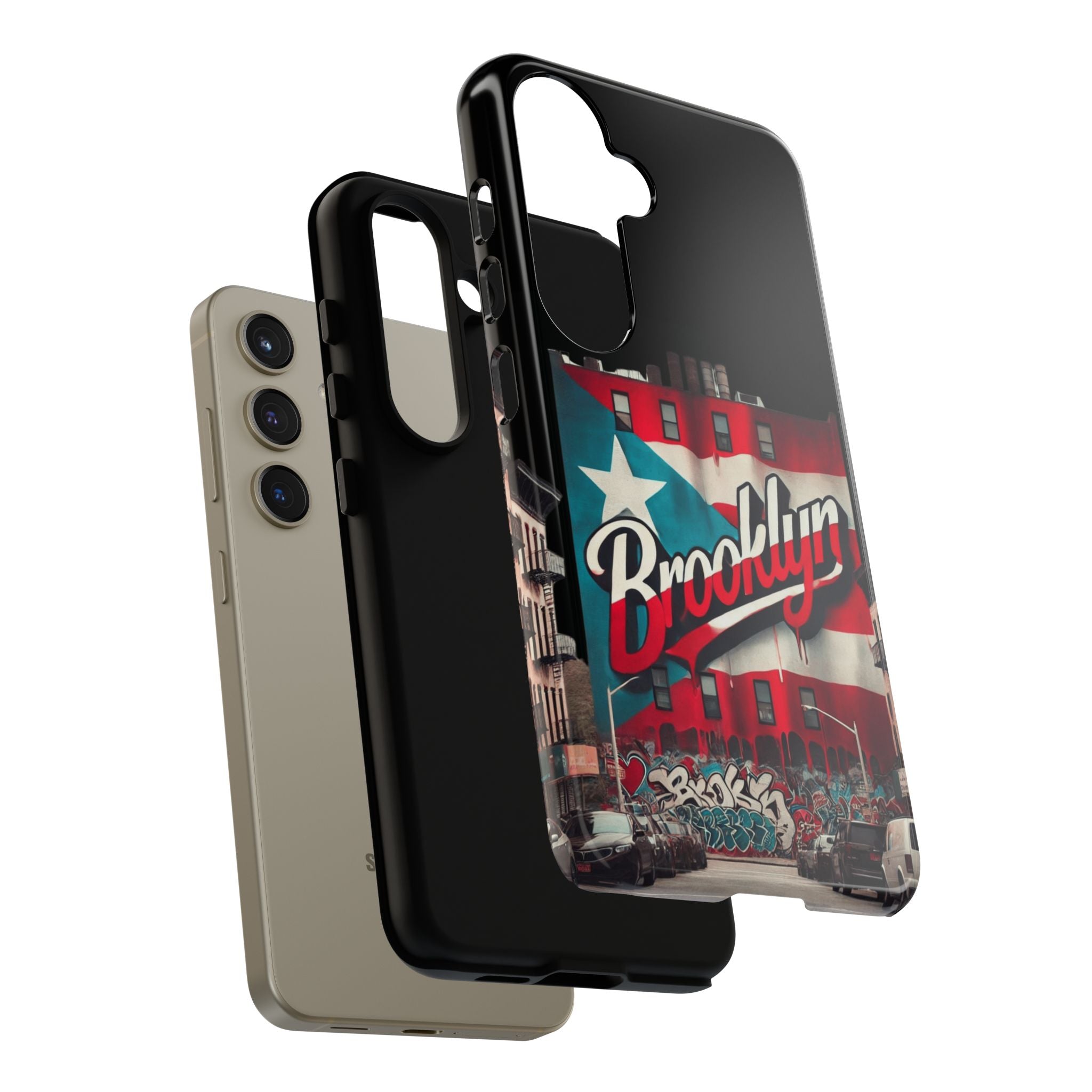 Brooklyn Street Art Phone Case  Urban Graffiti Protective Cover