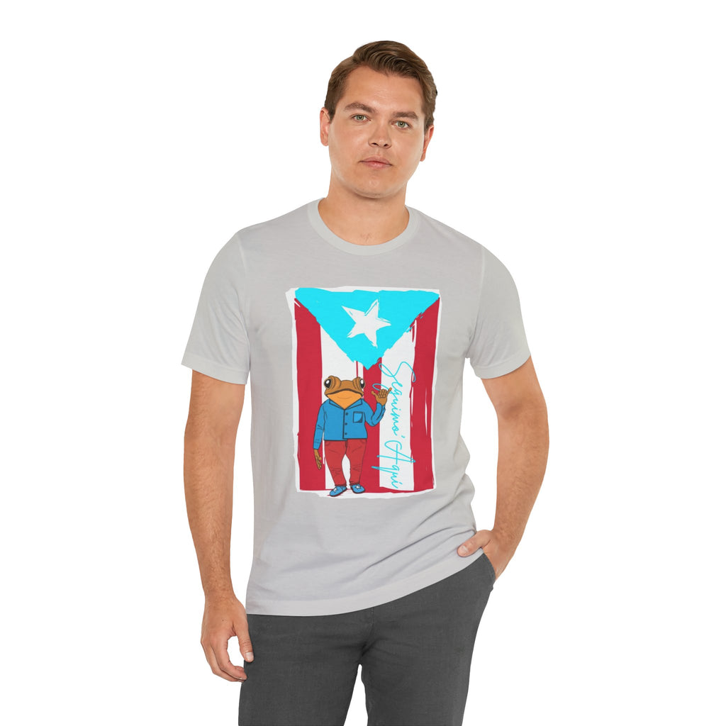 Puerto Rican Coqui Flag T‑Shirt  Boricua Pride Tee