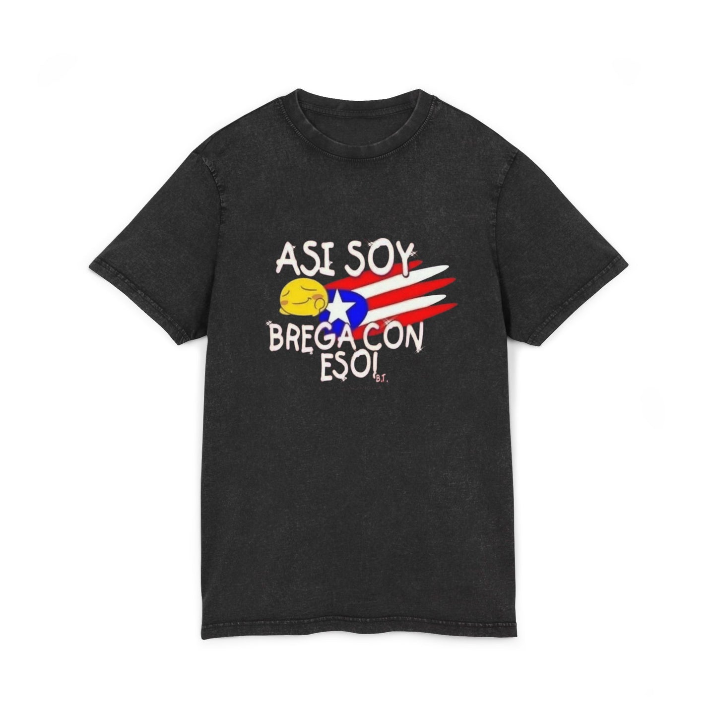 Proudly Puerto Rican Acid Washed Tee - Casual Wear, Gift for All Occasions, Summer Essential, Festival Vibes, Youthful Style