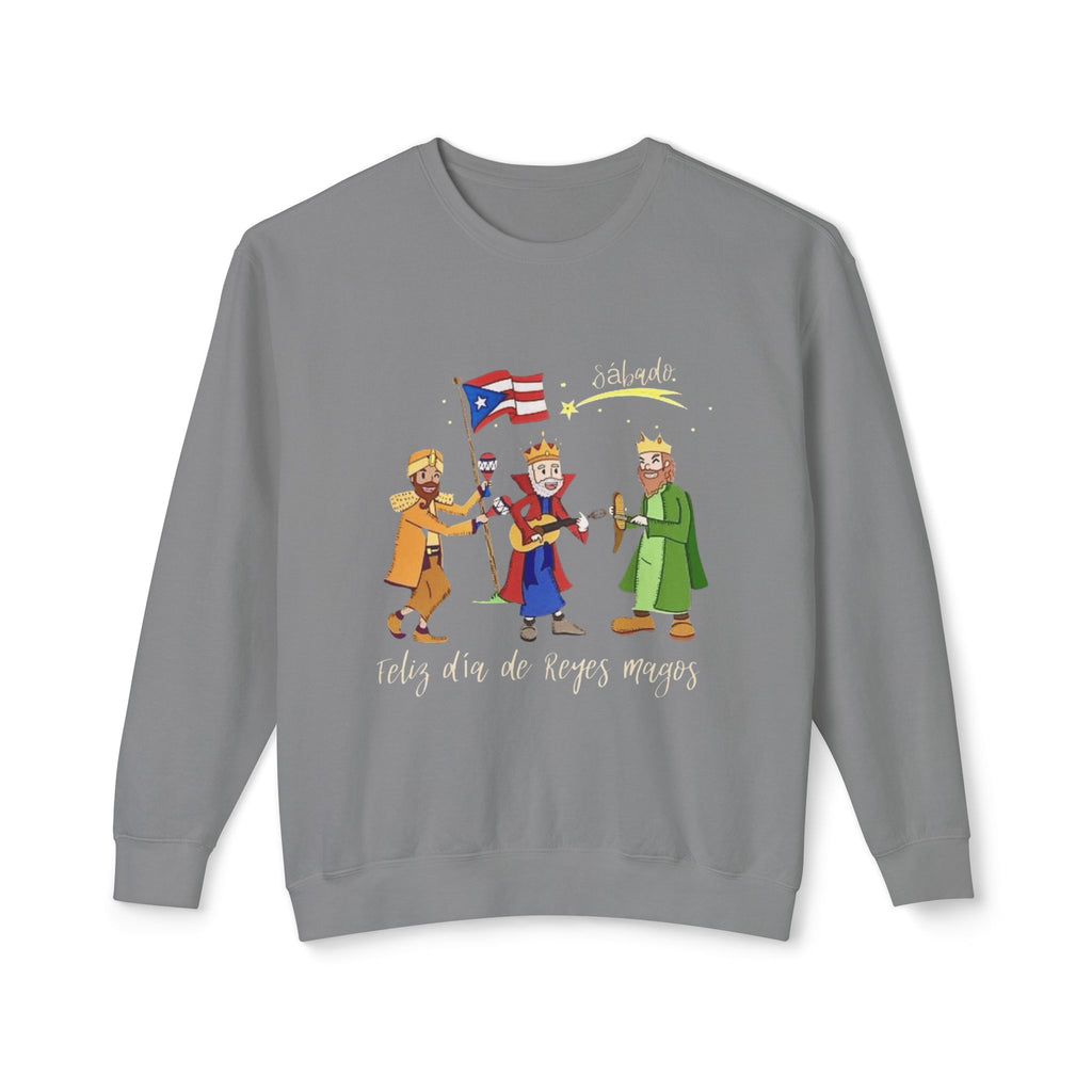 Three Kings Sweatshirt  'Feliz Día De Los Reyes Magos' Holiday Crewneck Christmas T-shirts and sweaters