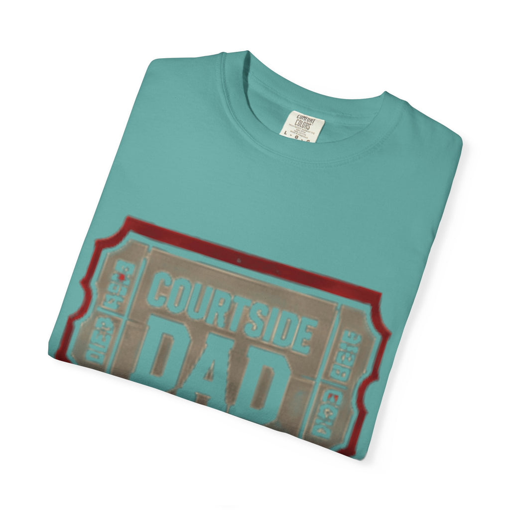Courtside Dad T-Shirt — Vintage Ticket-Style Basketball Dad Tee