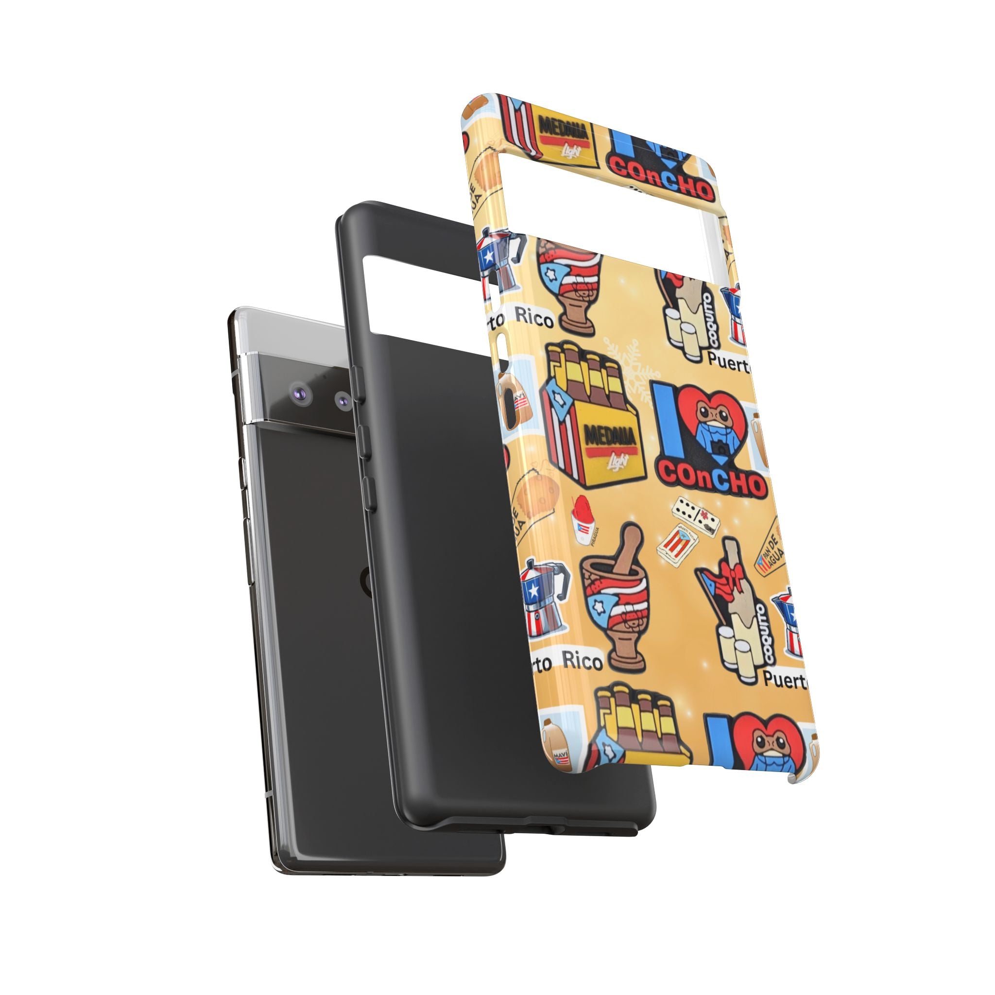 Puerto Rico Sticker Collage Tough Case  ‘I  Concho’ Pattern Phone Case