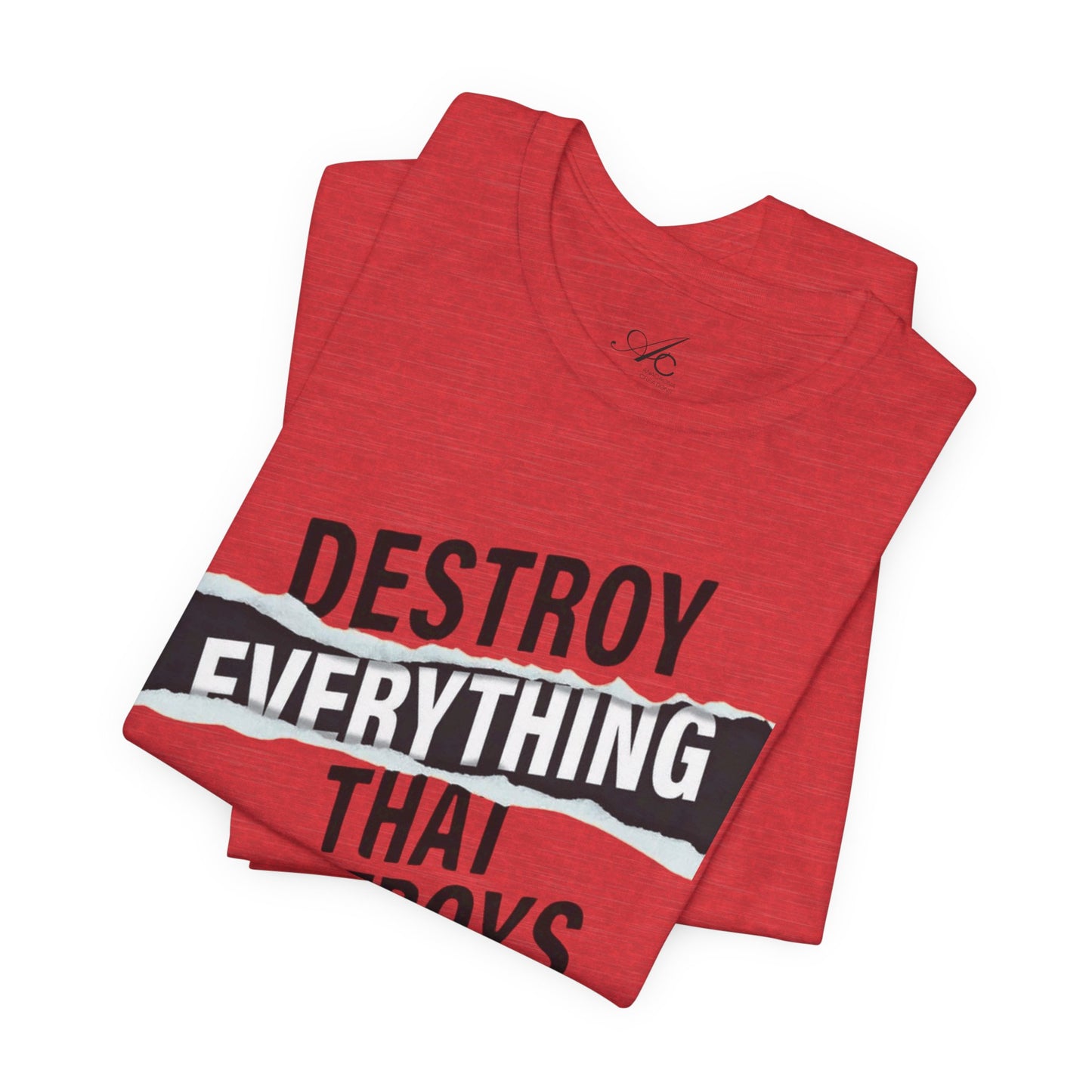 Destroy Everything That Destroys You T-Shirt  Bold Typographic Graphic Tee