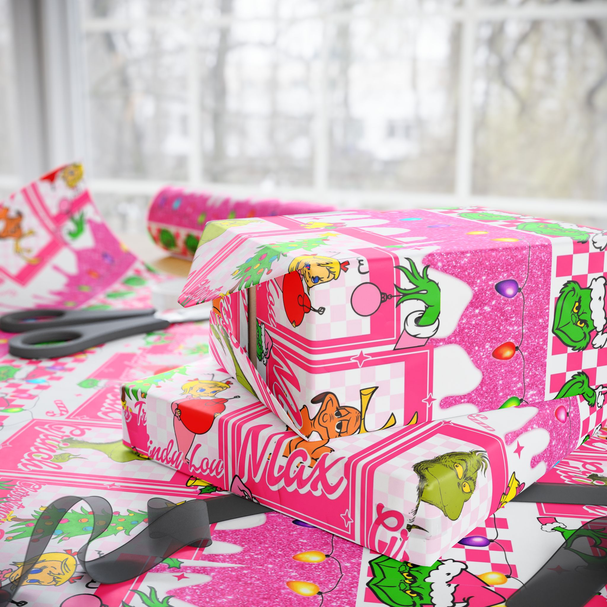 Festive Wrapping Paper – Whimsical Holiday Gift Wrap | Christmas Paper Roll | Fun & Unique Gift Packaging