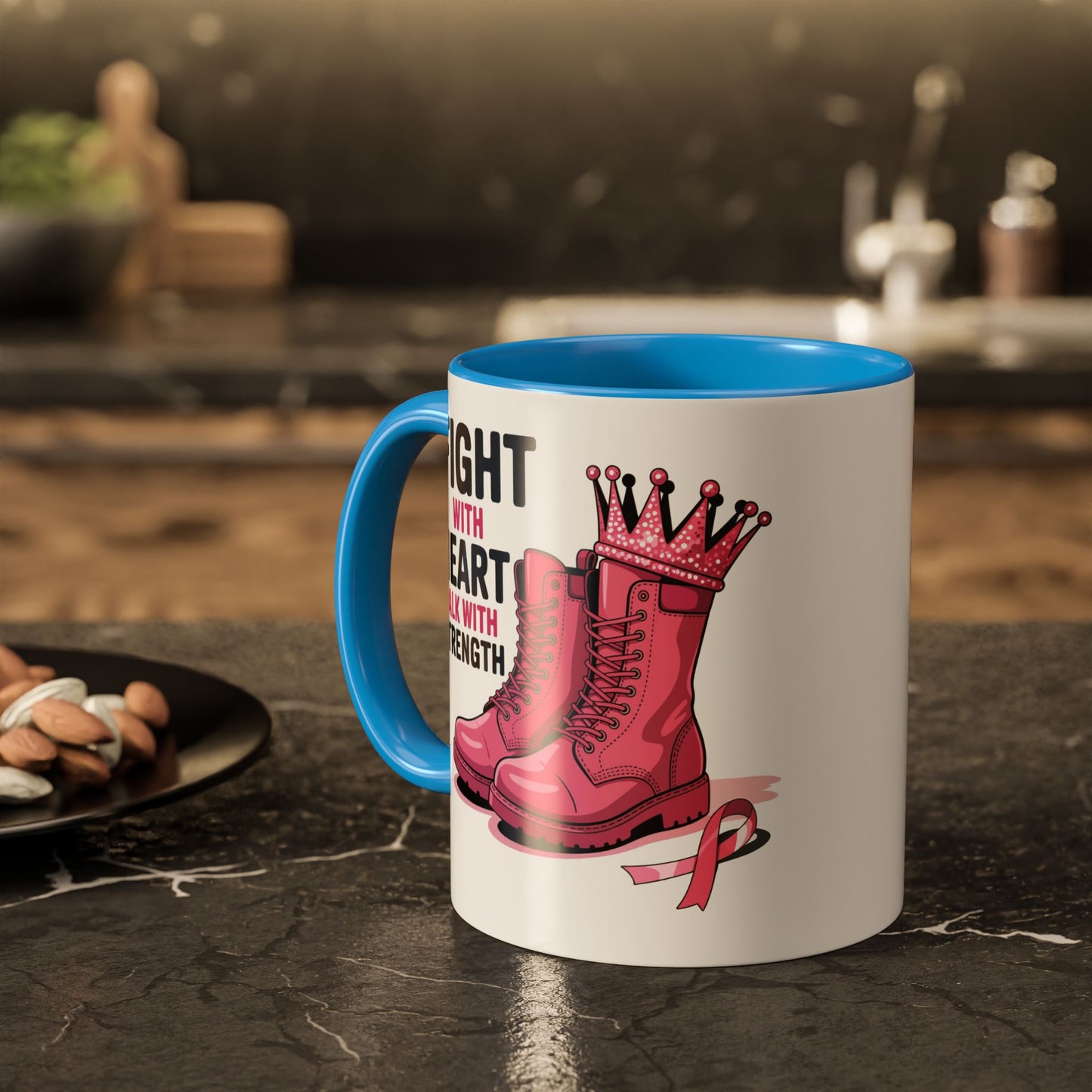 You Beat It! Cancer Survivor Mug | Motivational Gift for Her or Him | Warrior Mug