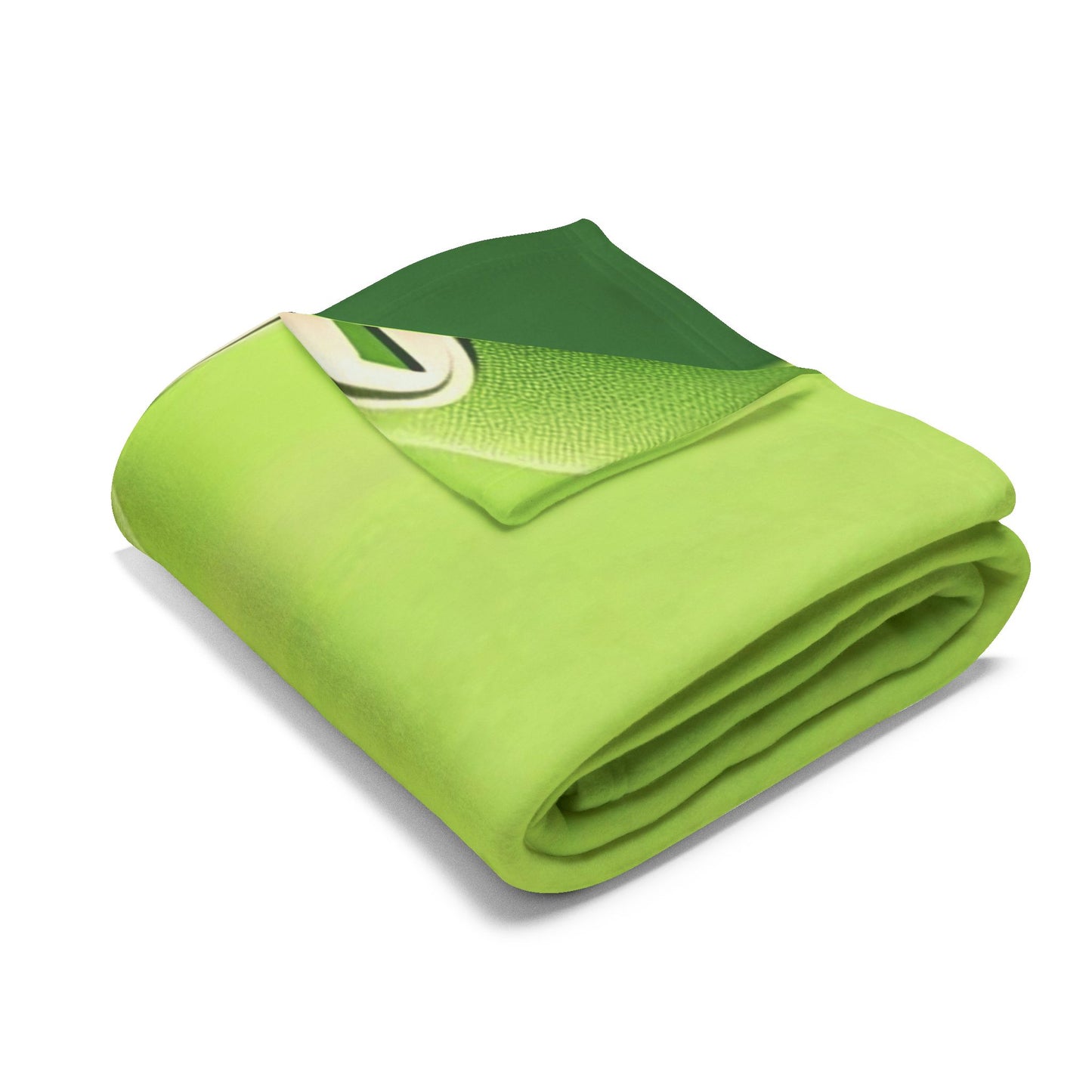 Luigi Peek Fleece Blanket – Green Video Game Character Throw