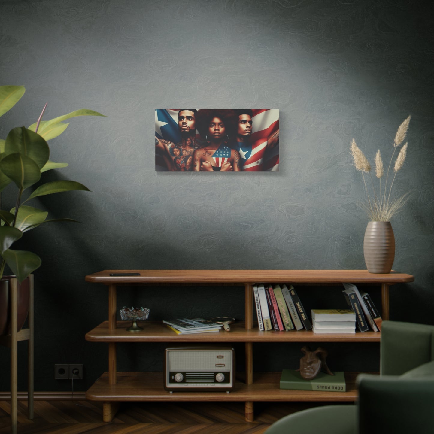 Rooted in Culture, Radiating Power Puerto Rican Wall Art, Unique Gift, Empowering Decor
