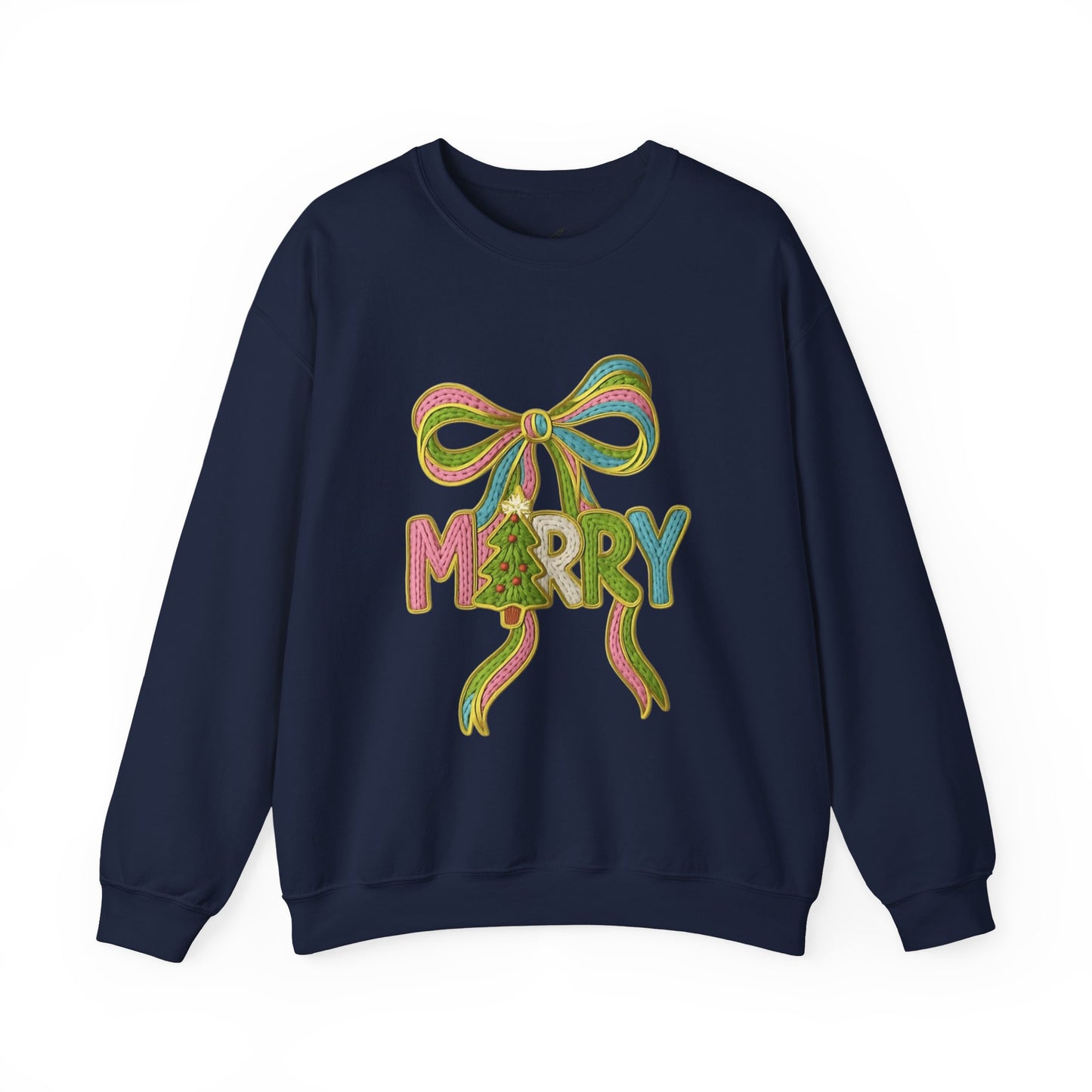 Festive Holiday Designs and Quotes Candy Christmas Tree Sweatshirt — Holiday Candyland Crewneck