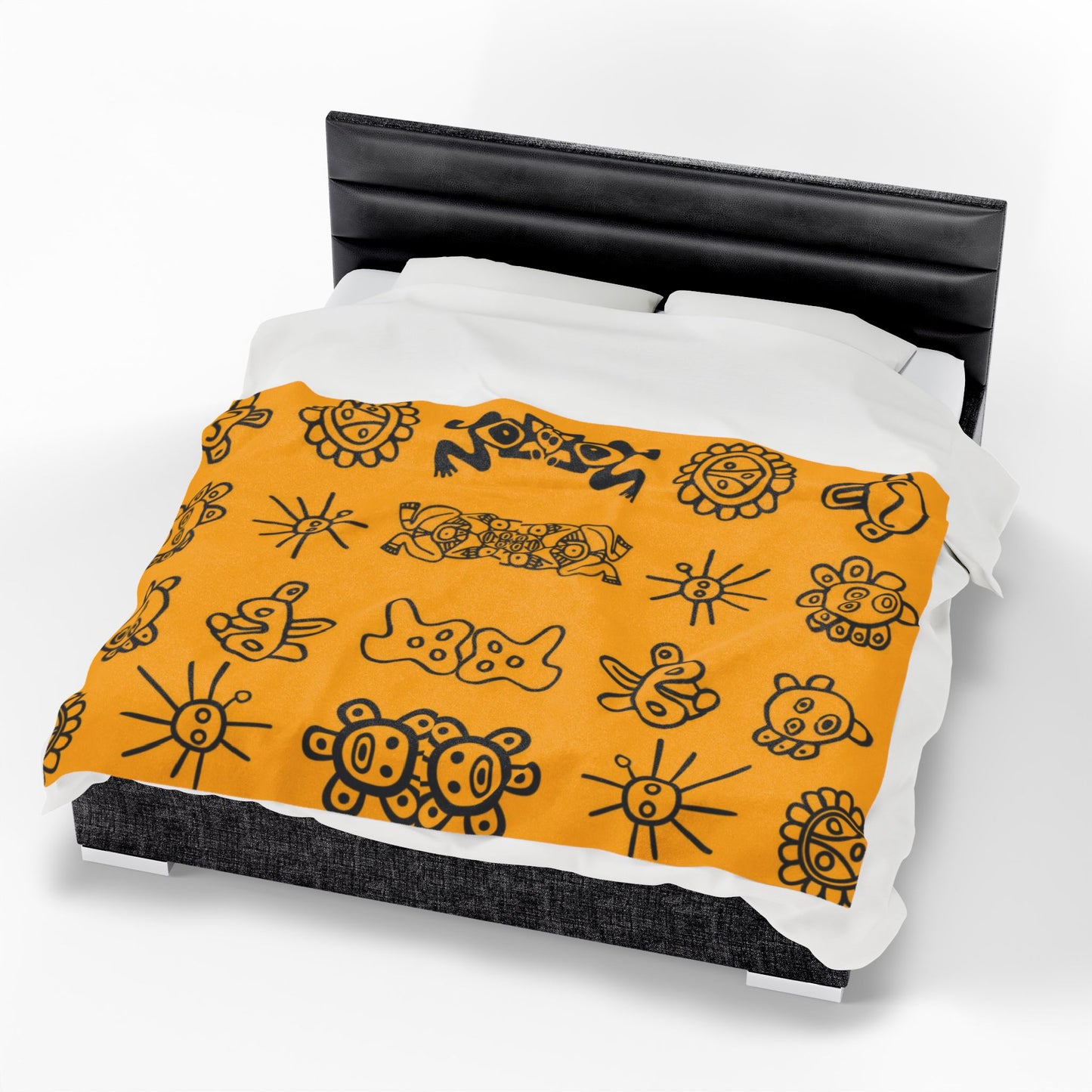 Puerto Rican Christmas patterns & cultural art  Tribal Sun & Totem Pattern Cozy Throw