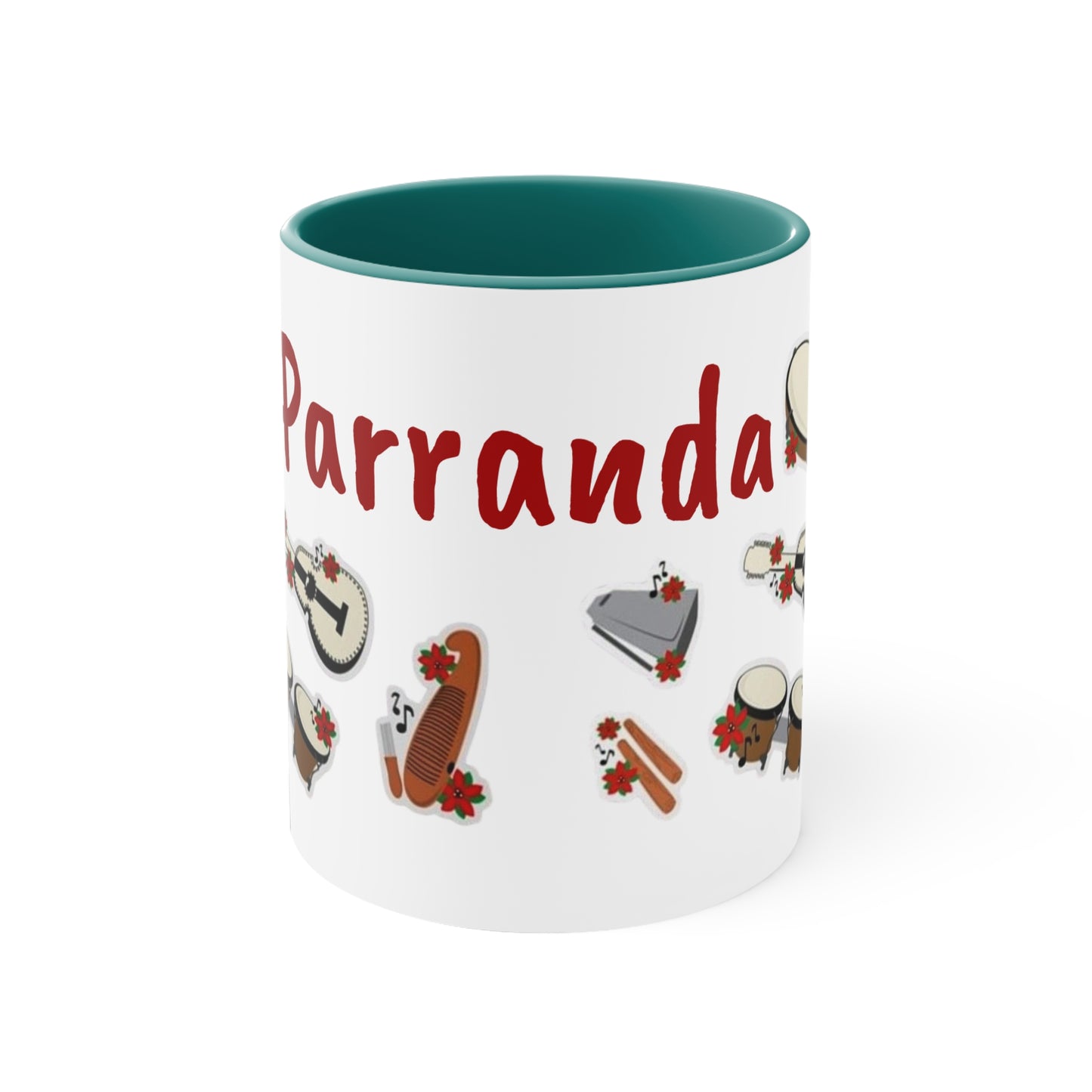Puerto Rico  Festive Parranda Accent Mug - Perfect for Holiday Cheer