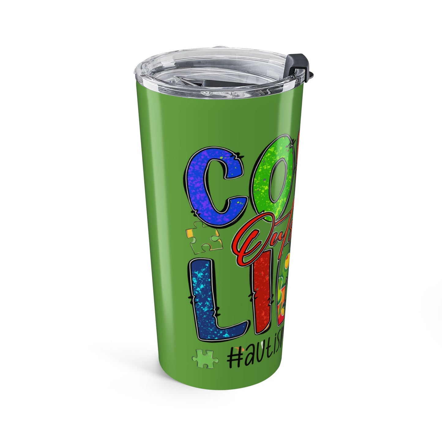 Colección Conciencia y Orgullo Autista Colorful Autism Awareness Tumbler 20oz - Fun & Inspirational Design