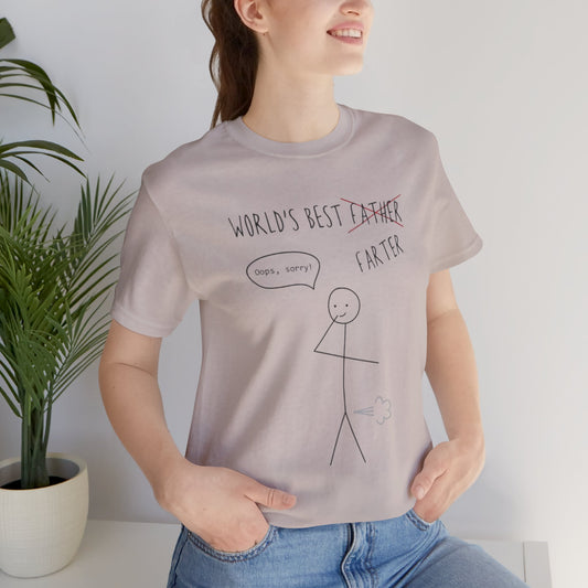 Funny Unisex T-Shirt for Dad, World's Best Farter Tee, Best Dad Ever Shirt, Gift for Father's Day, Dad Humor Apparel