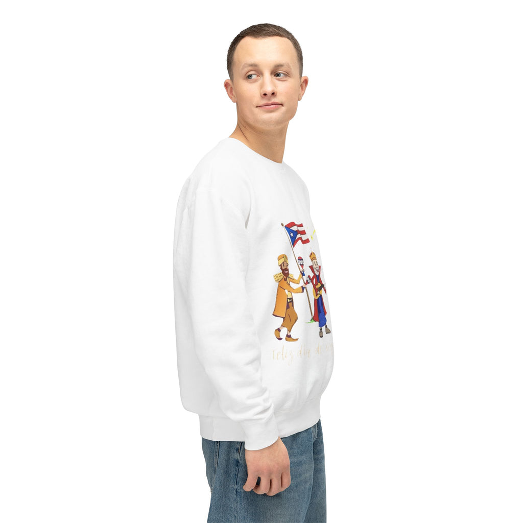 Three Kings Sweatshirt  'Feliz Día De Los Reyes Magos' Holiday Crewneck Christmas T-shirts and sweaters