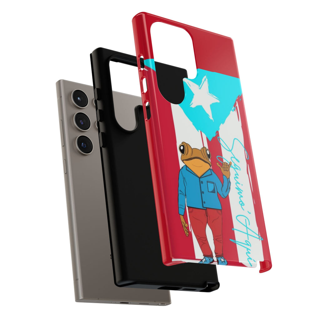 Puerto Rican Flag Frog Design ("Señorita Hops")Phone Case Isla del Encanto Phone Case – Puerto Rican Style