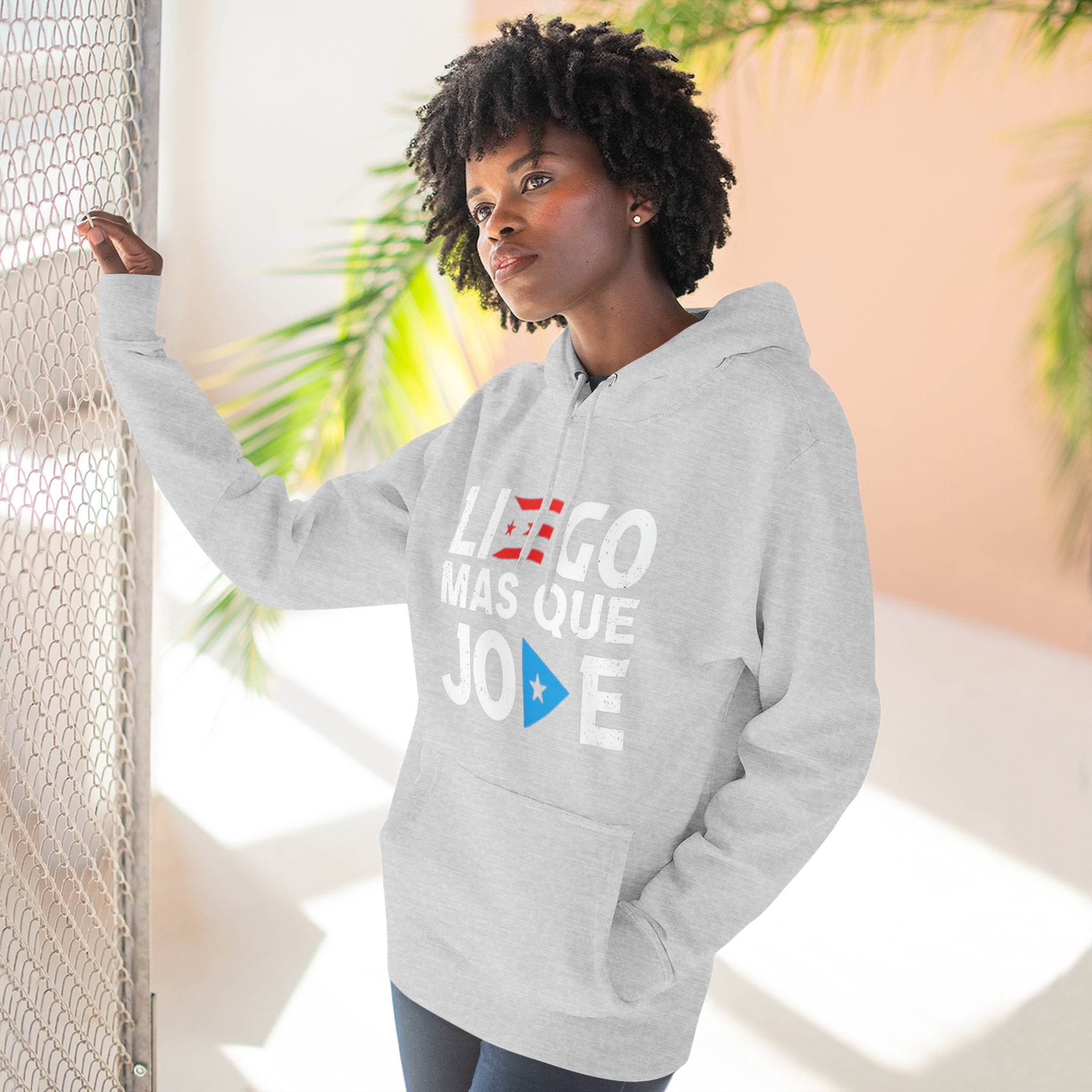 Puerto Rican culture & traditions Navidades Boricuas Collection fleece hoodie