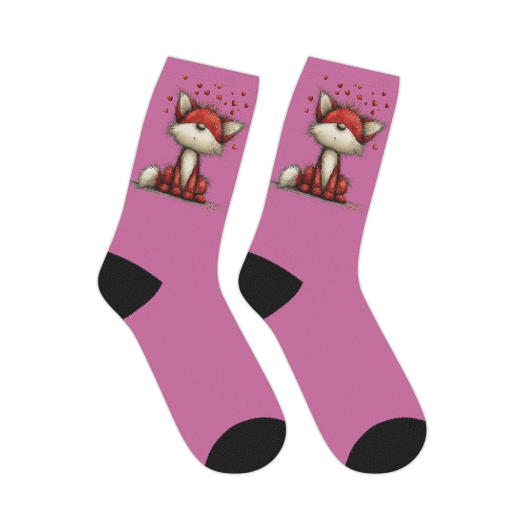 A small gift with lots of heart Valentine Candy Heart Mid-Length Socks