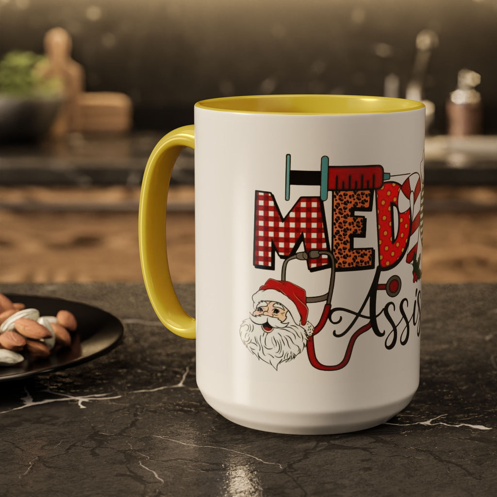 Medical Assistant Christmas Mug — Festive Colorful 11oz/15oz Coffee Cup Medical Christmas Mug