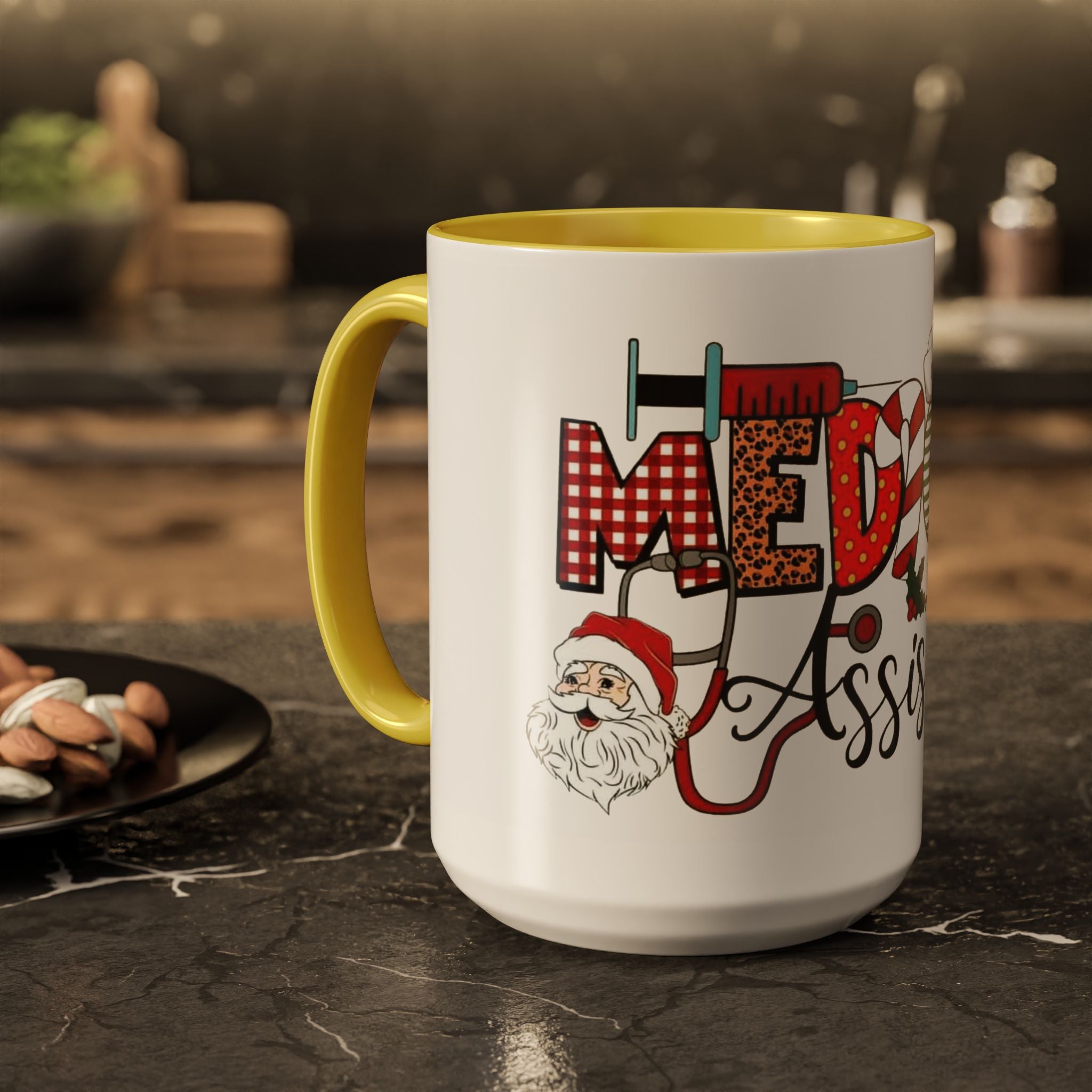 Medical Assistant Christmas Mug — Festive Colorful 11oz/15oz Coffee Cup Medical Christmas Mug