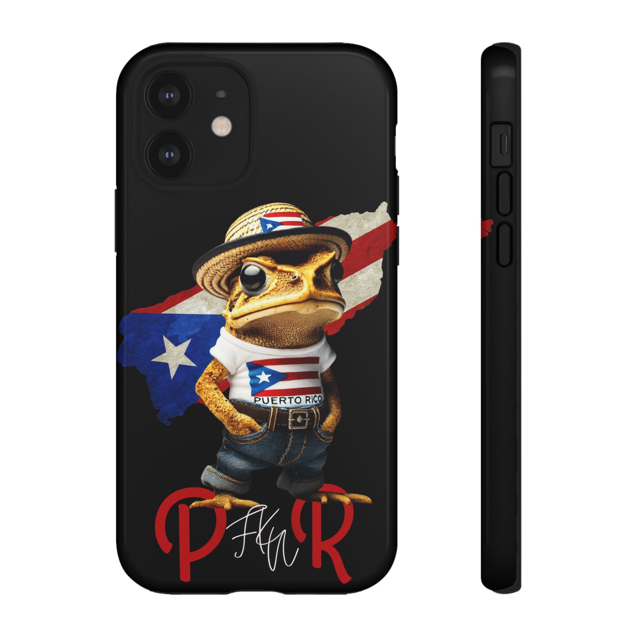 Puerto Rican Frog Tough Phone Case  Puerto Rico Flag Patriotic Protective Case