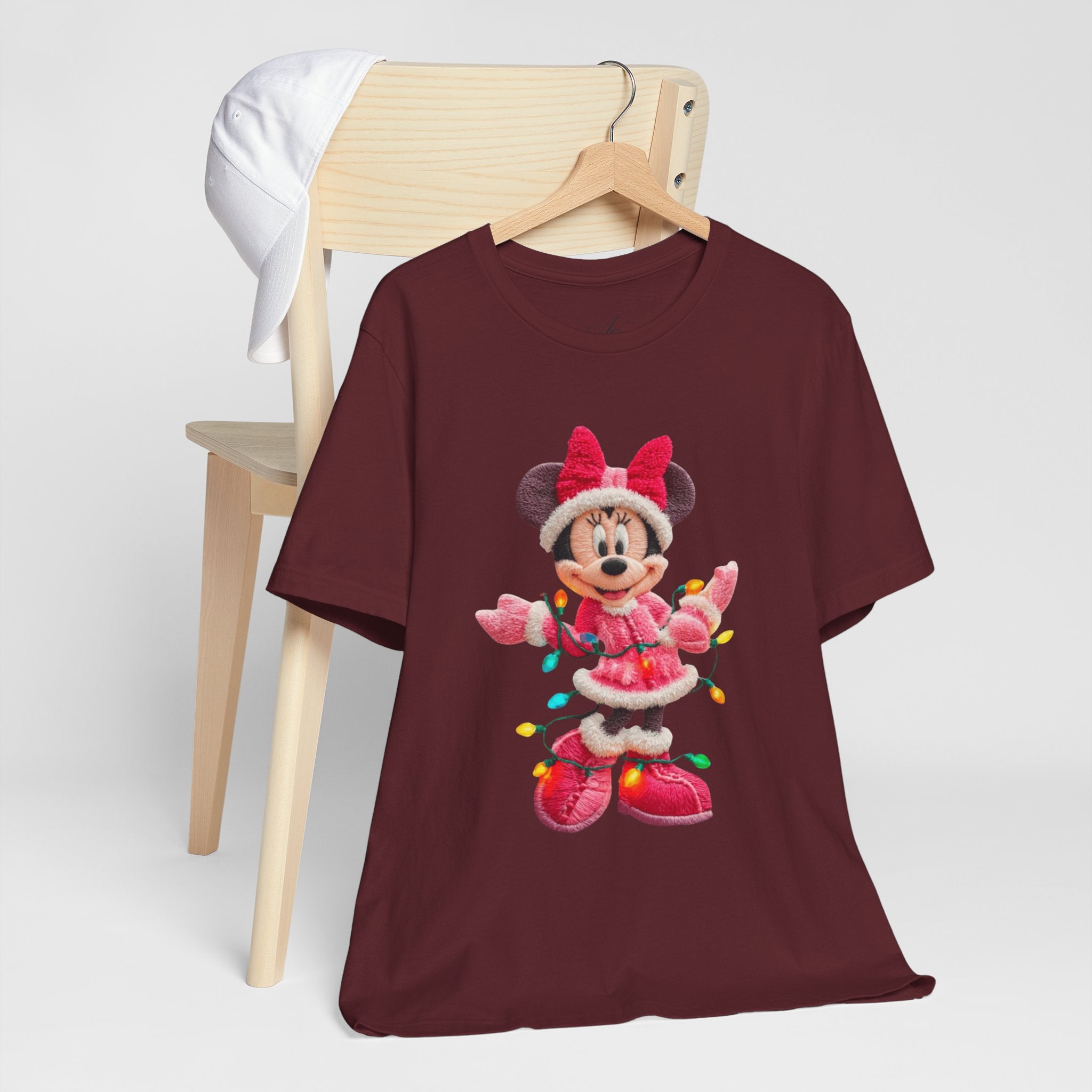 Minnie Mouse Holiday Lights T-Shirt Festive Holiday Designs