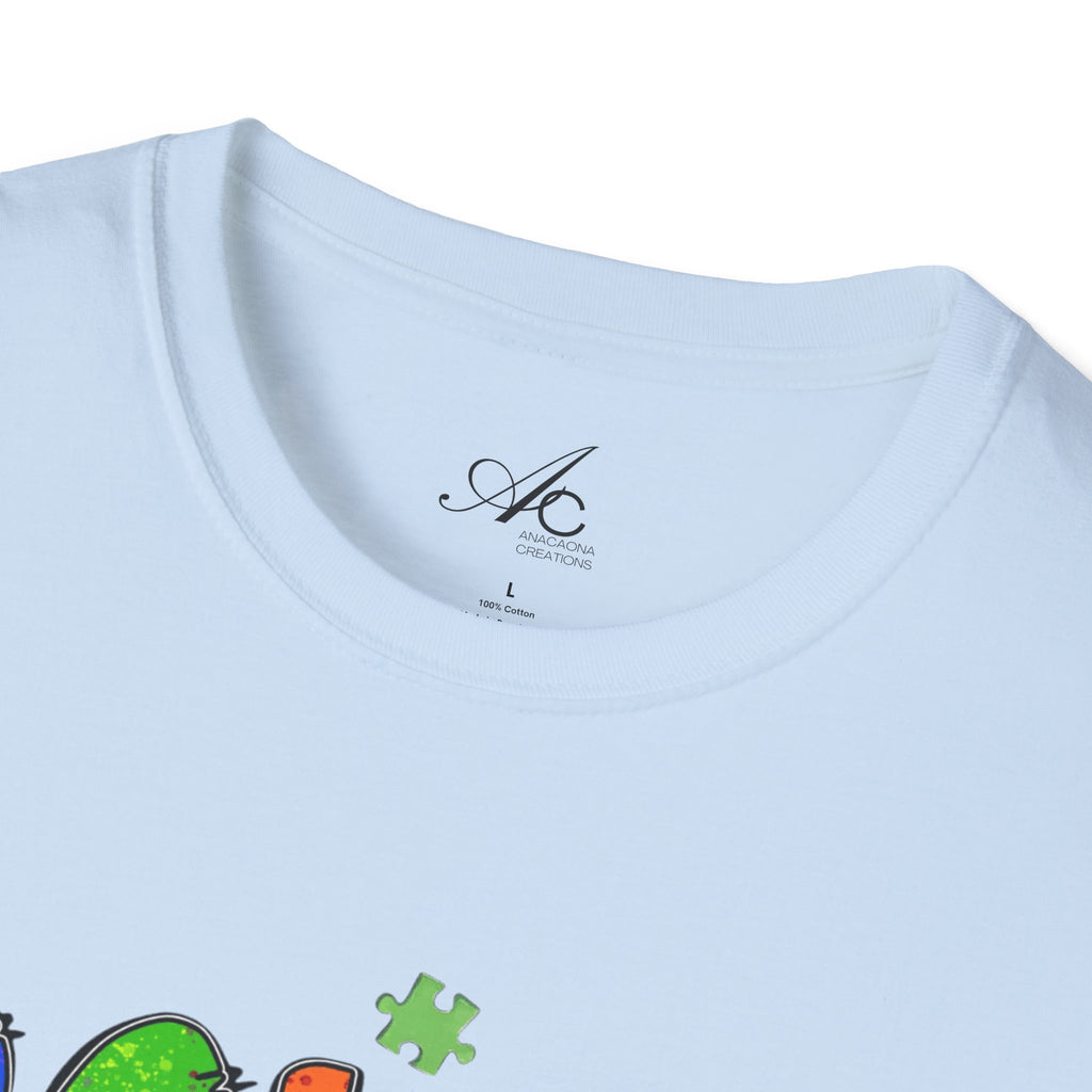 Color Outside the Lines Unisex T-Shirt for Autism Awareness