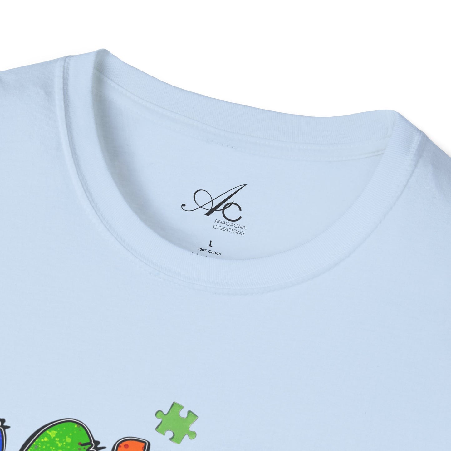 Color Outside the Lines Unisex T-Shirt for Autism Awareness