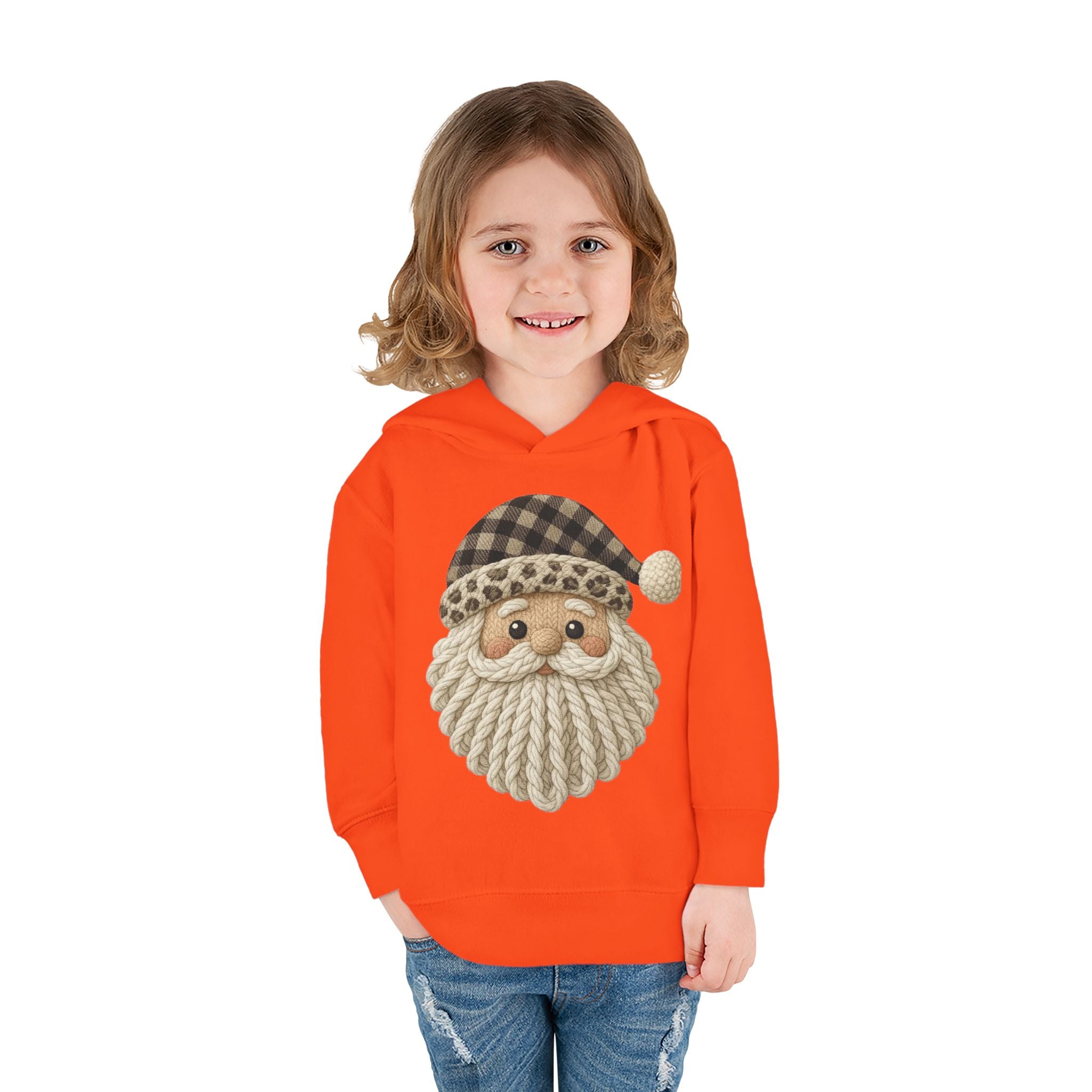 Toddler Hoodie  Cozy Plaid Santa Gnome Pullover
