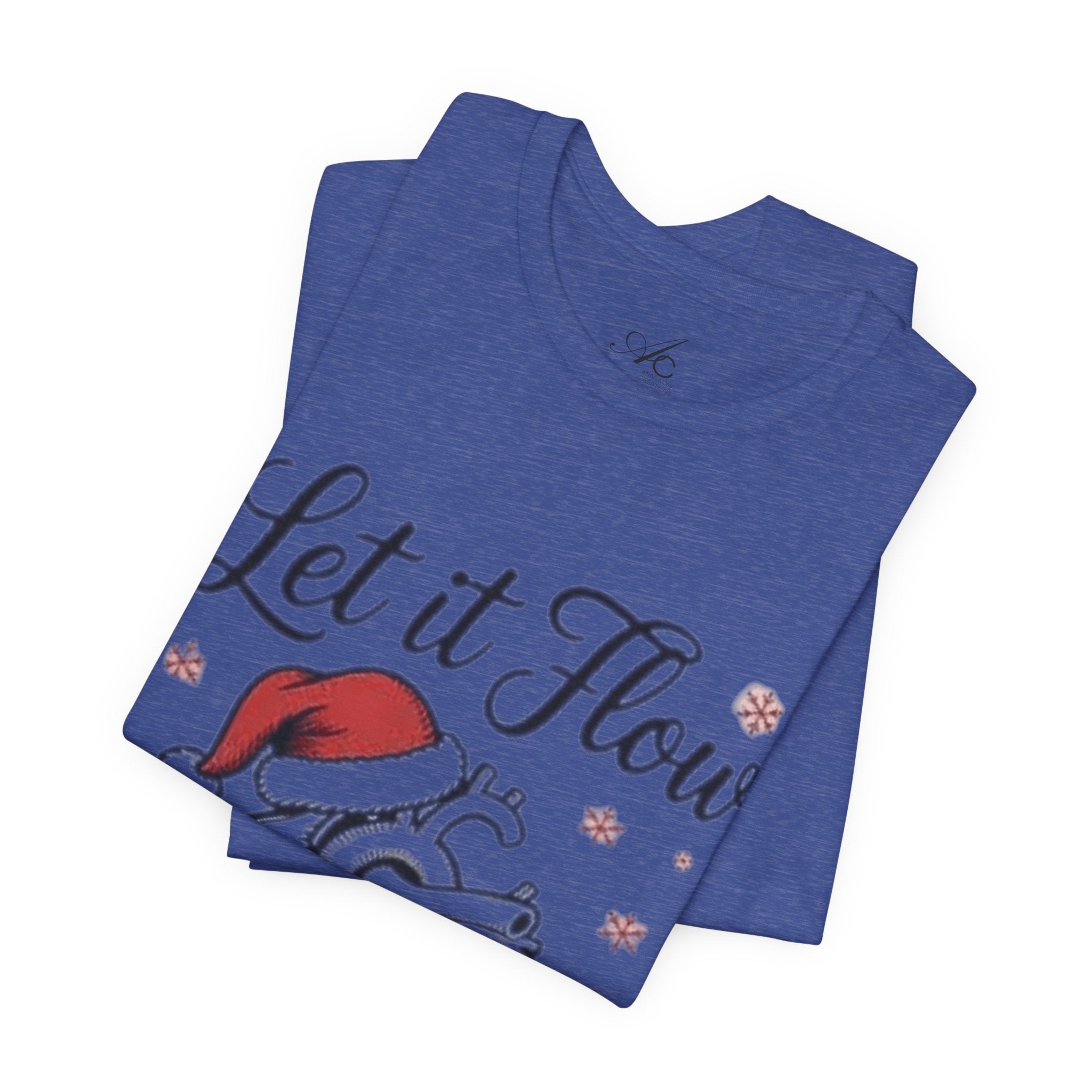 Let It Flow Heart Tee  Christmas Anatomical Heart Shirt