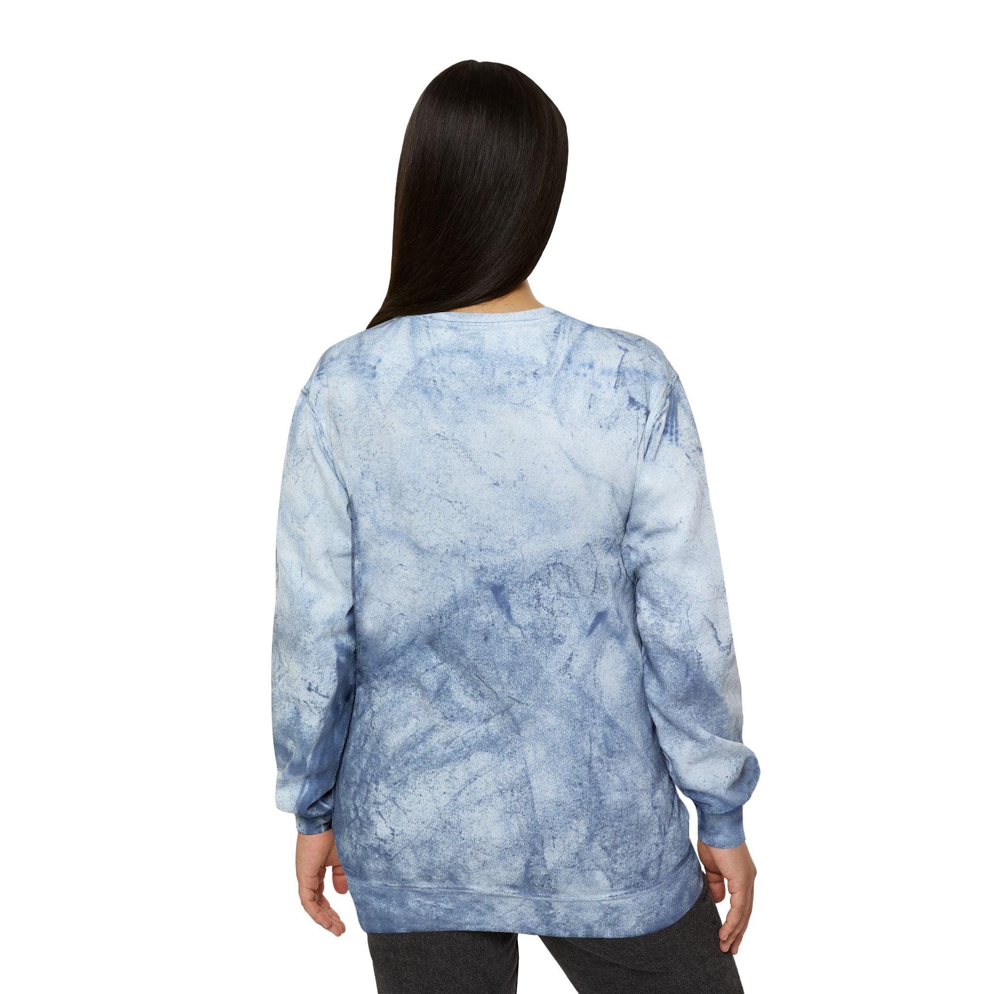 Autism Awareness & Pride Collection Mama Color Blast Crewneck Sweatshirt - Unisex Tie-Dye Style
